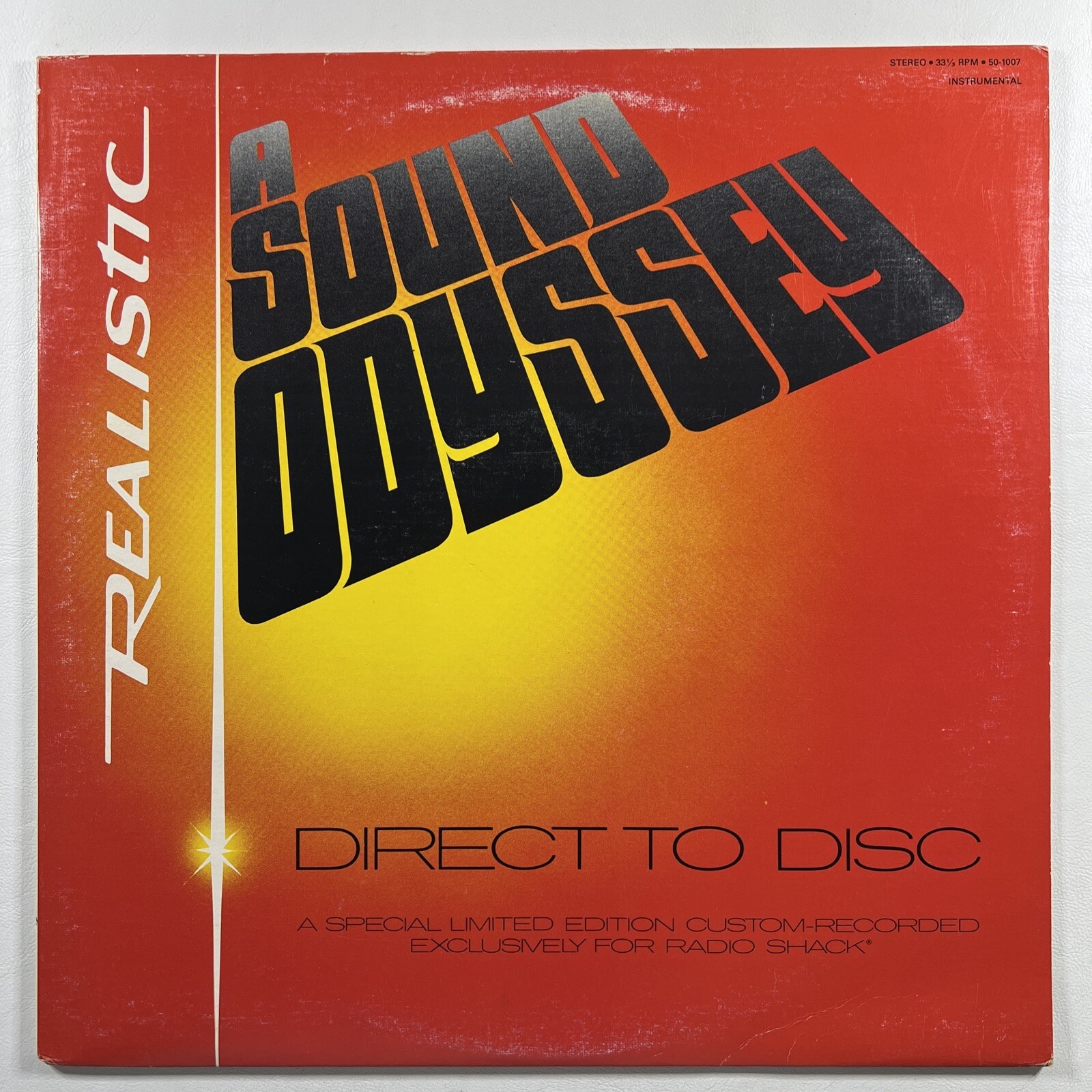 Realistic “A Sound Odyssey, Direct To Disc” LP/Radio Shack 50-1007 (EX) Red