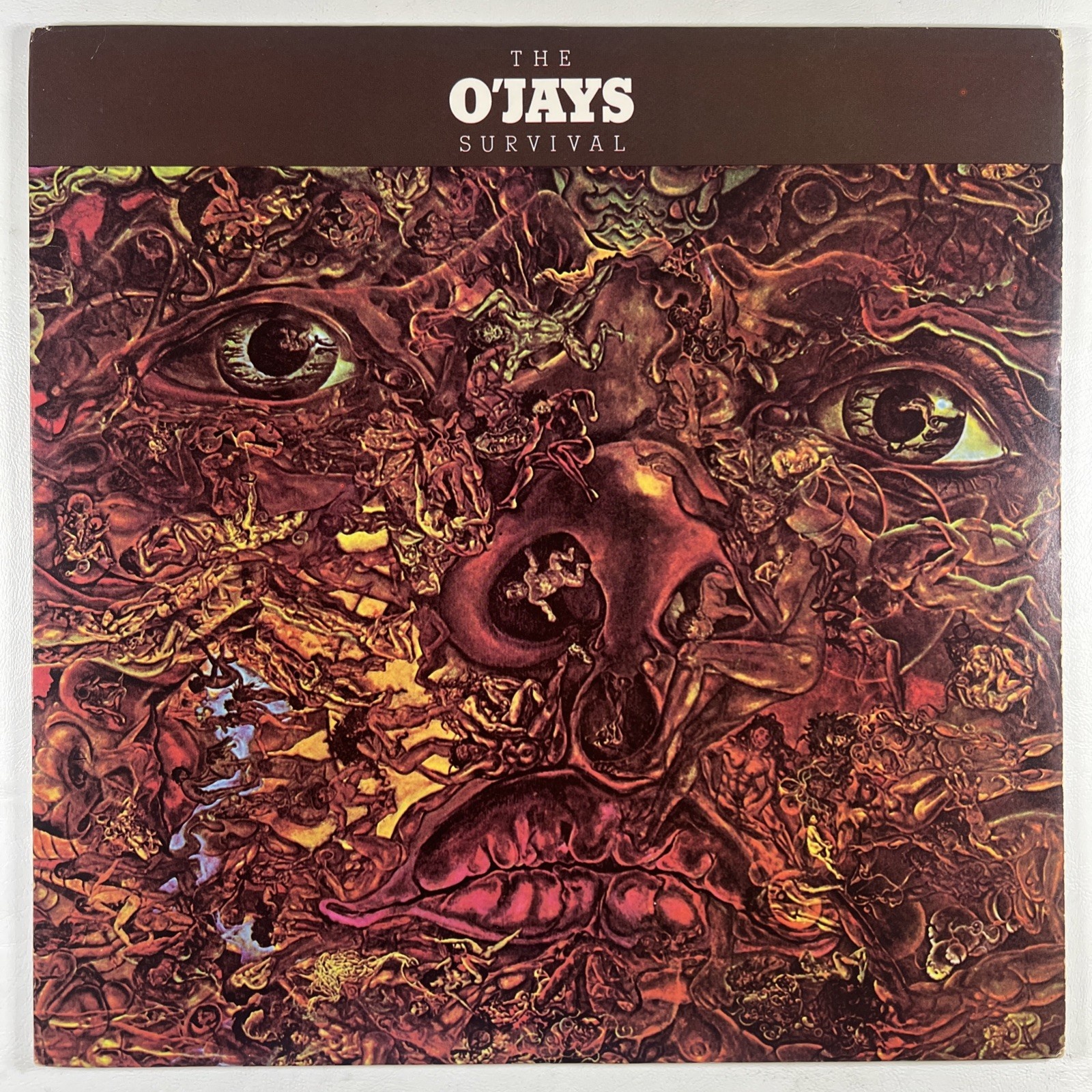 The O'Jays “Survival” LP/Philadelphia Int. KZ-33150 (EX) 1975 Funk Soul