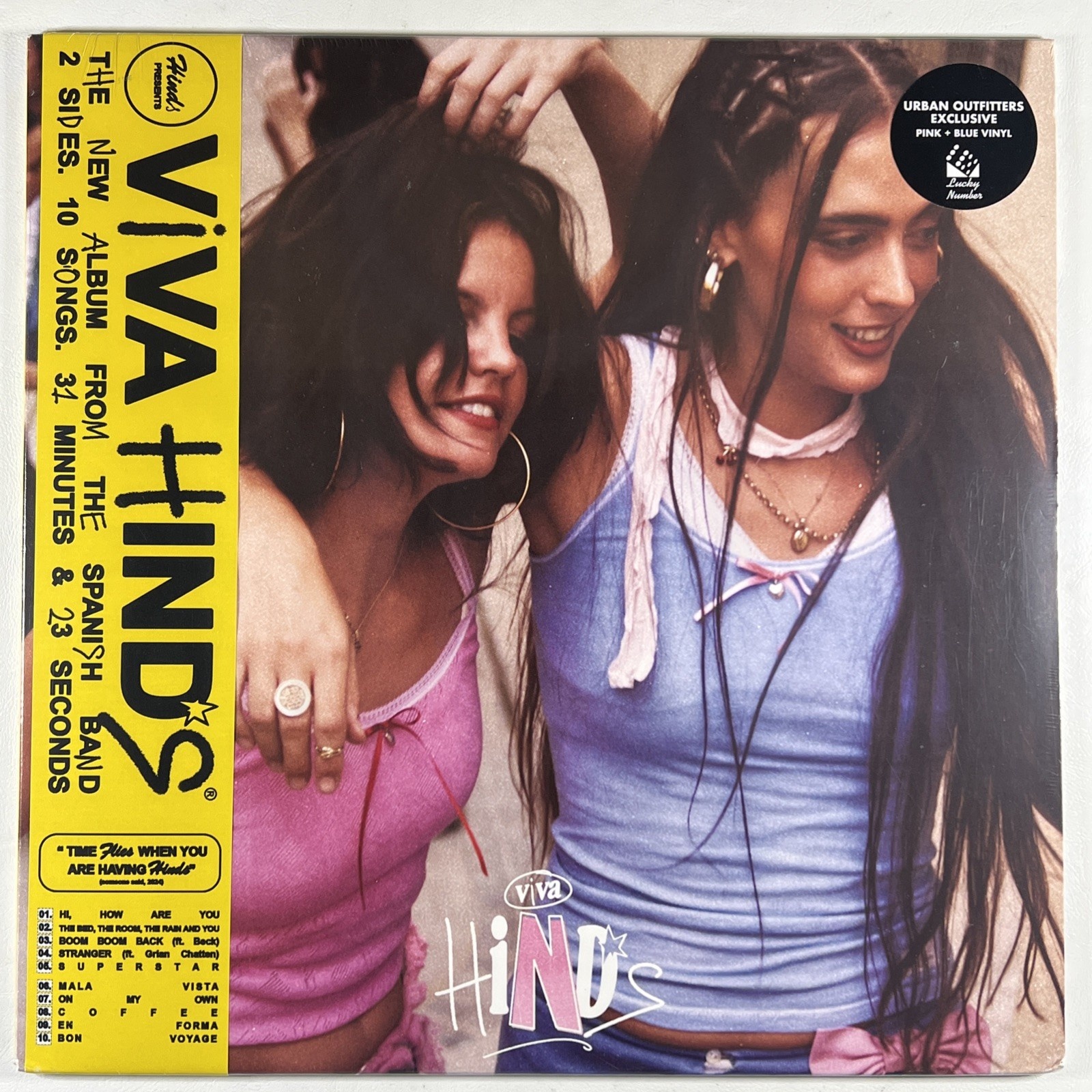 Hinds “Viva Hinds” LP/Lucky Numbers (Sealed) Urban Outfitters Exc Pink/Blue 2024