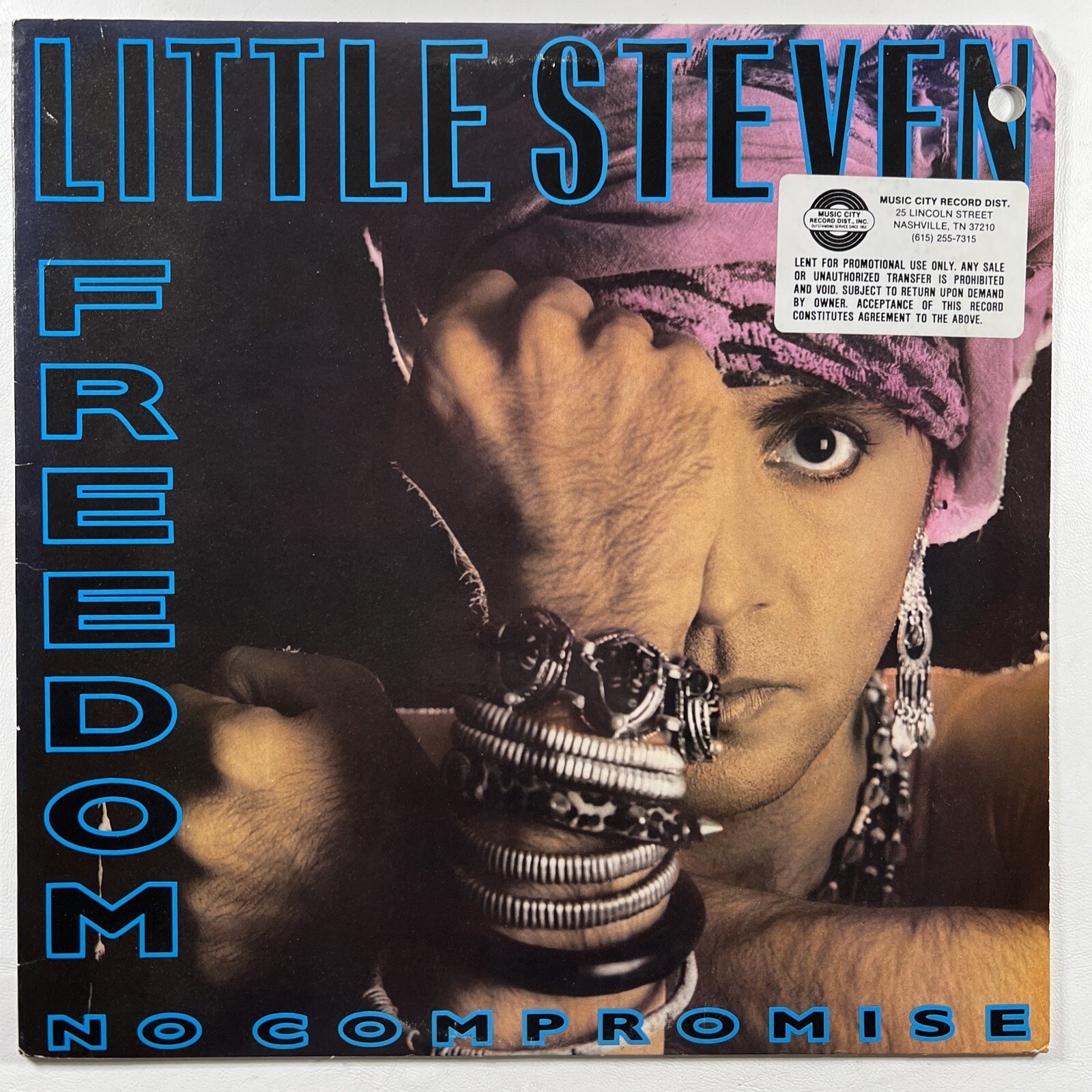 LITTLE STEVEN “Freedom No Compromise” LP/Manhattan (EX) Promo 1987