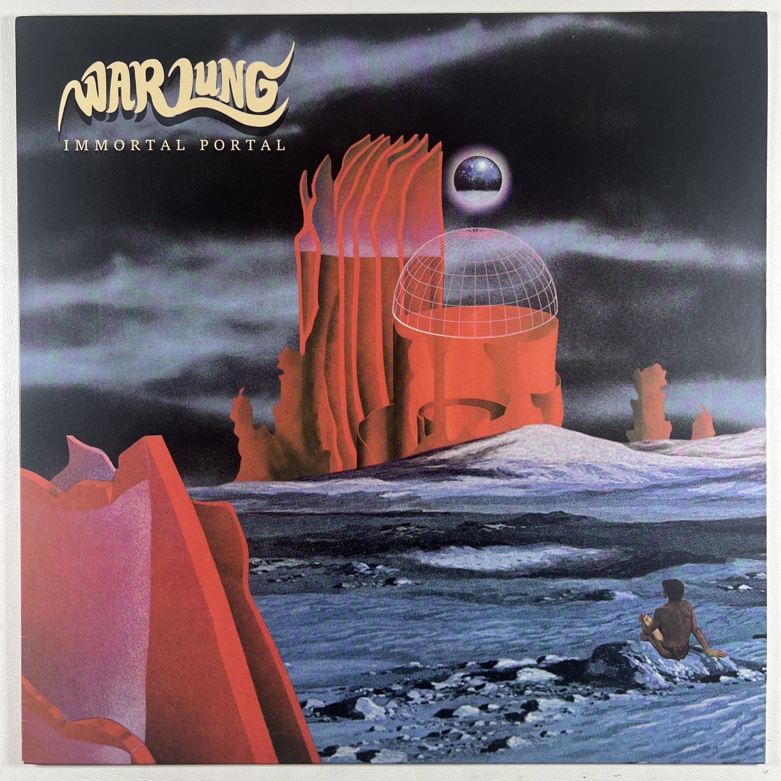 Warlung - Immortal Portal LP Self-Released EX 2019 Red Marble Stoner Rock