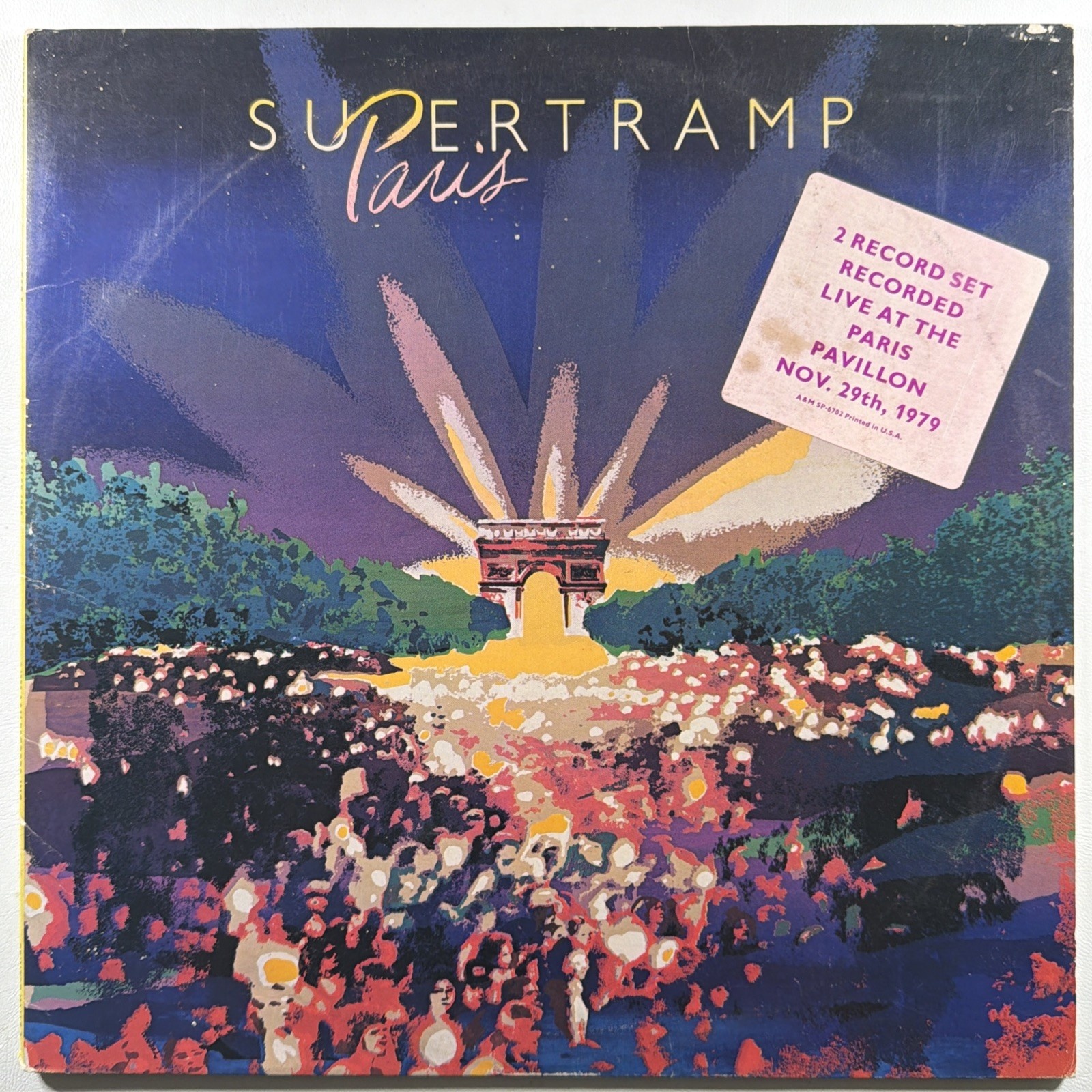 Supertramp - Paris Live 2LP A&M SP-6702 VG+ 1980 Promo Hype Gatefold