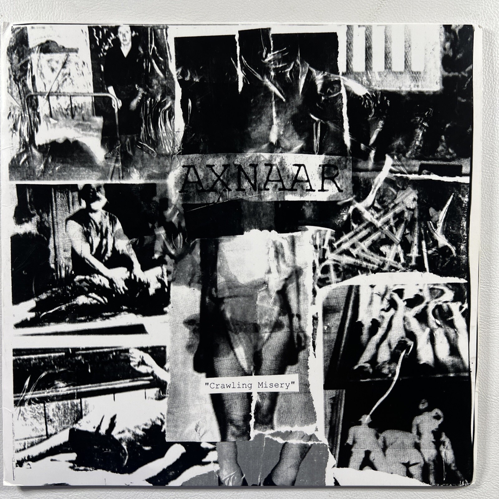 Axnaar “Crawling Misery” EP/All Dead (EX) White Promo Lim. Ed. (300) Poster UK