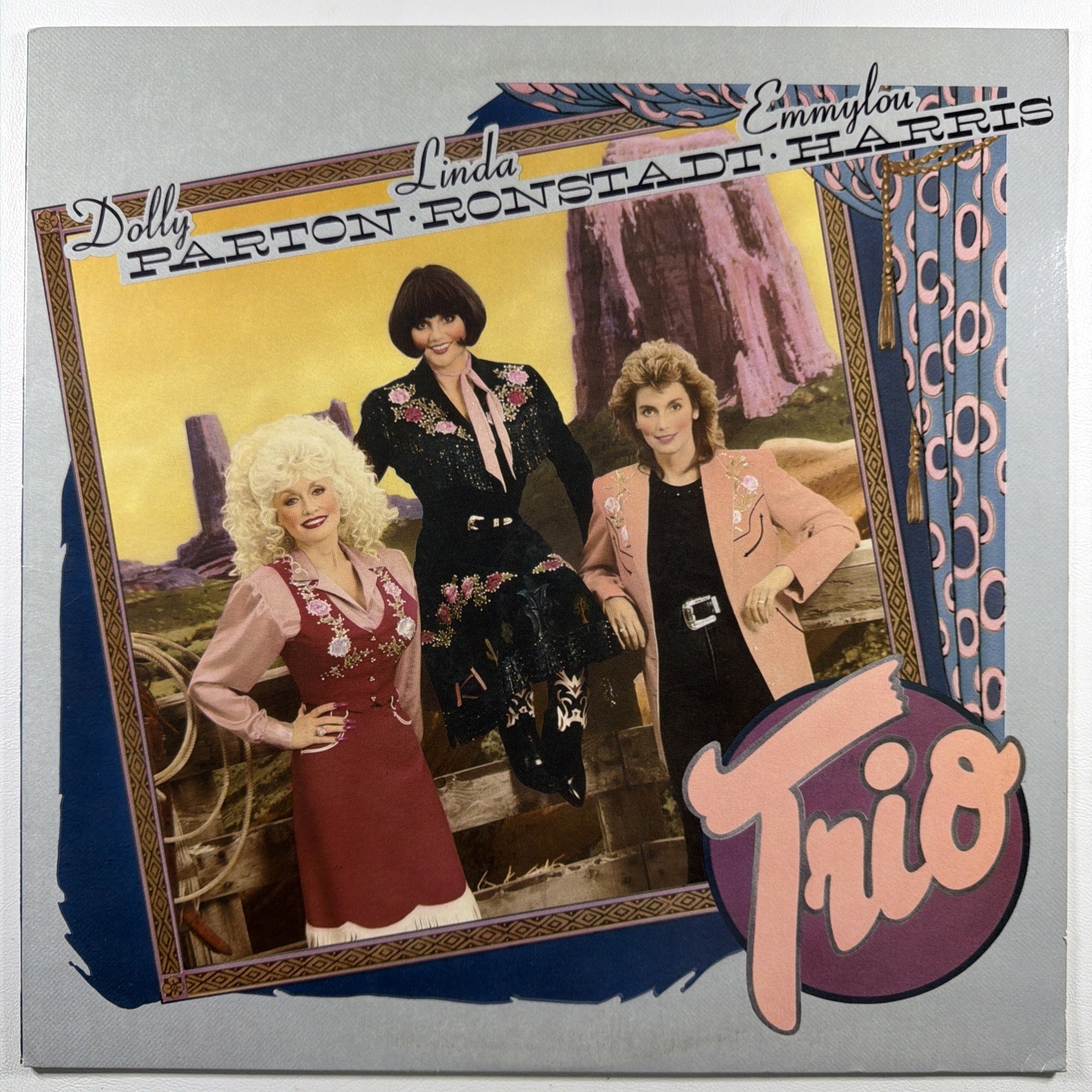 Trio Dolly Parton Linda Ronstadt Emmylou Harris Warner Bros 1-25491 NM 1987