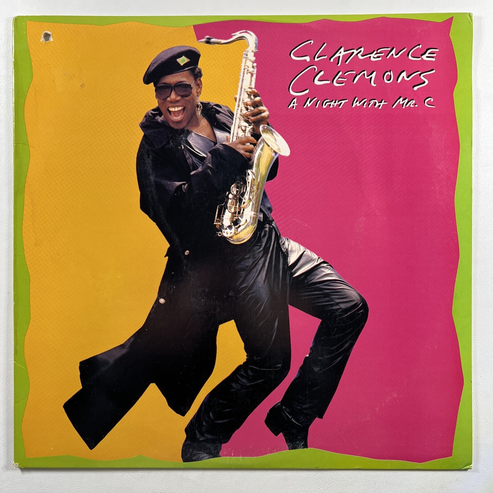 Clarence Clemons “A Night With Mr. C” LP/Columbia FC 40917 (EX) 1989