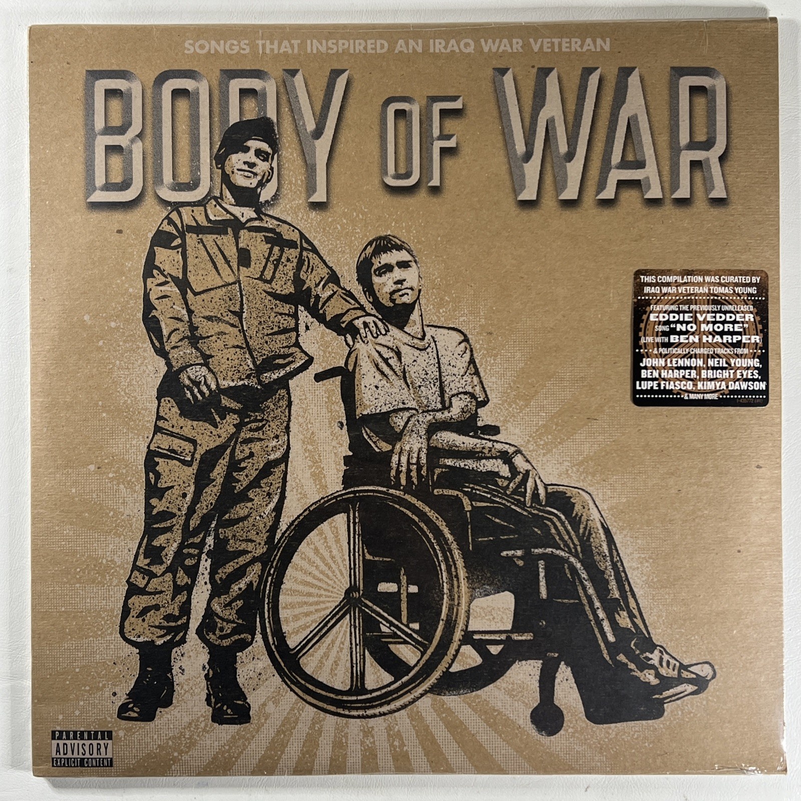 Body of War: Songs That Inspired an Iraq Veteran” 3LP/Sire (Sealed) 2008 Vedder
