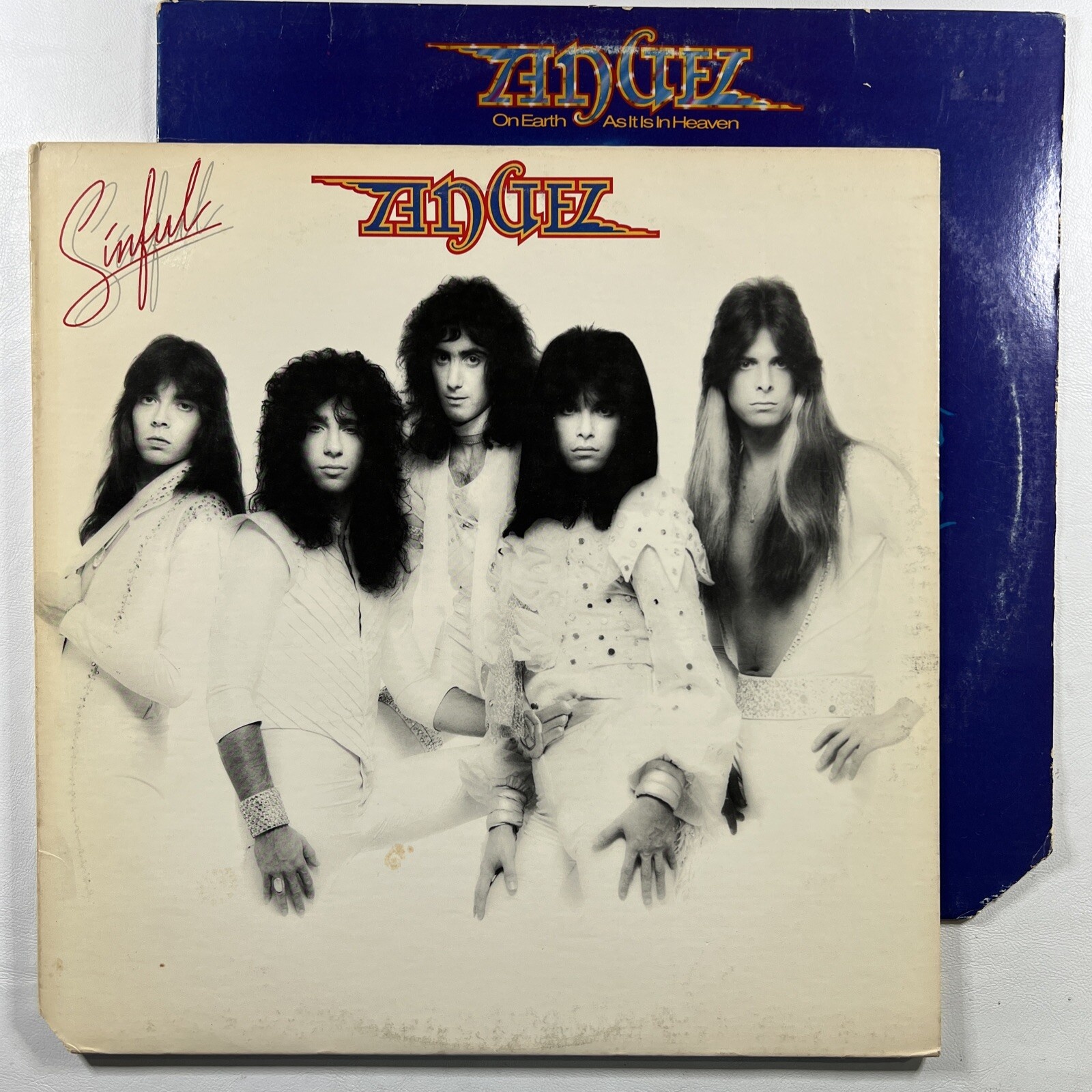 Angelz - Two (2) LP Lot “On Earth As…/Sinful” (EX) Casablanca