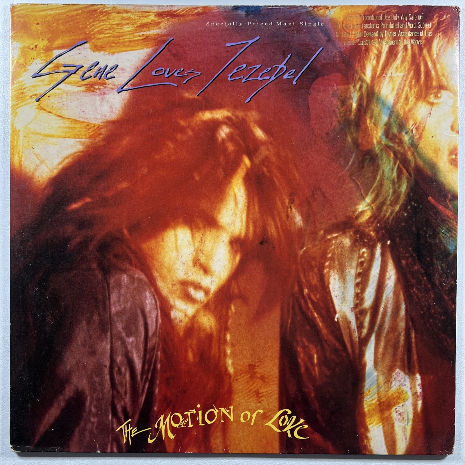 Gene Loves Jezebel “The Motion Of Love” Maxi/Geffen G20744 (EX) 1987 Promo