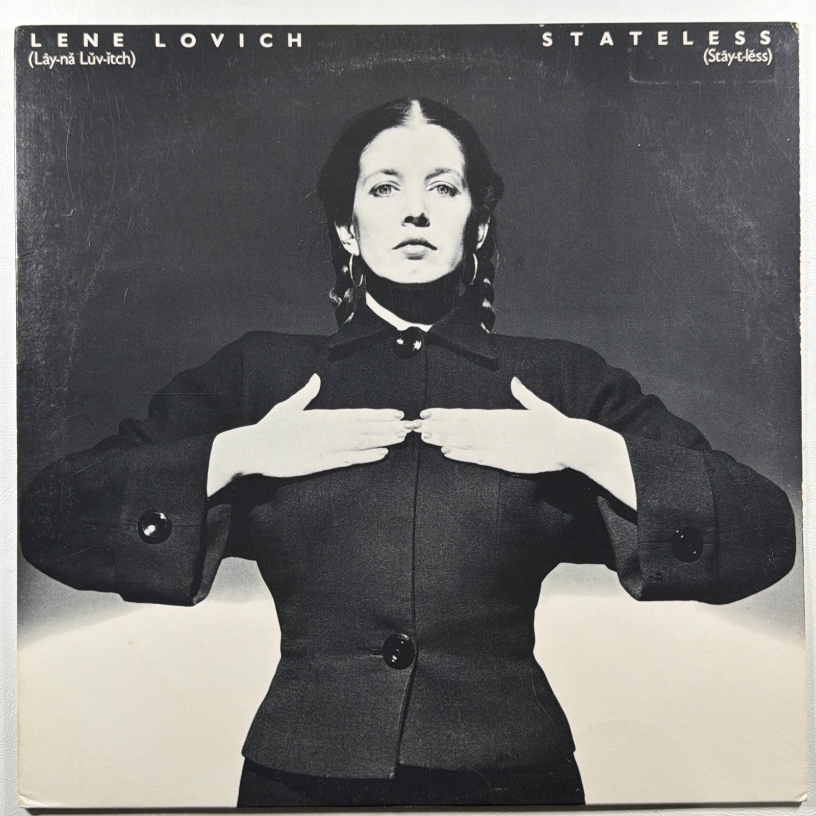 Lene Lovich - Stateless Stiff LP Epic JE-36102 NM 1979 White Promo Electronic