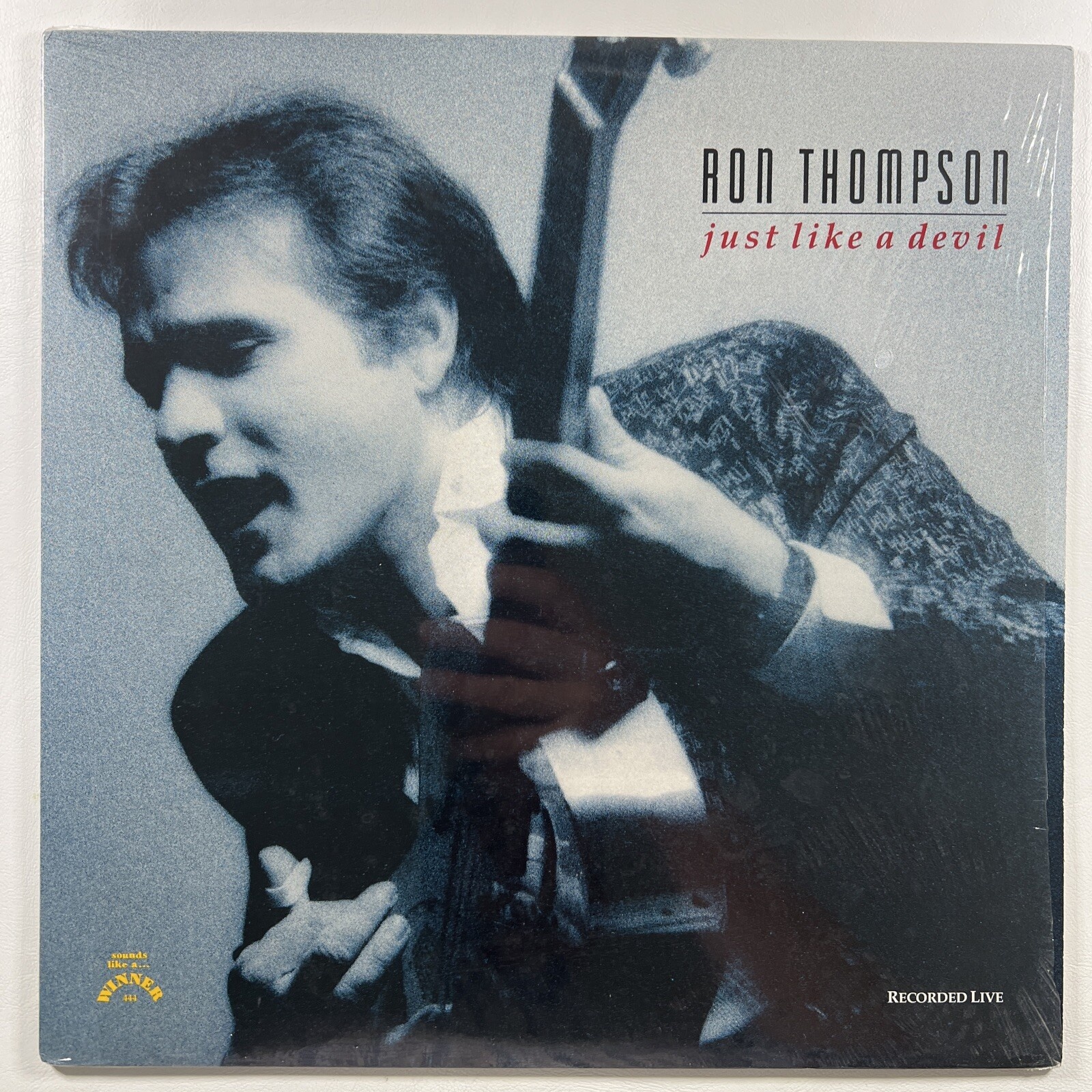 Ron Thompson “Just Like A Devil” LP/Sounds Like A Winner 444 (EX) Shrink 1990