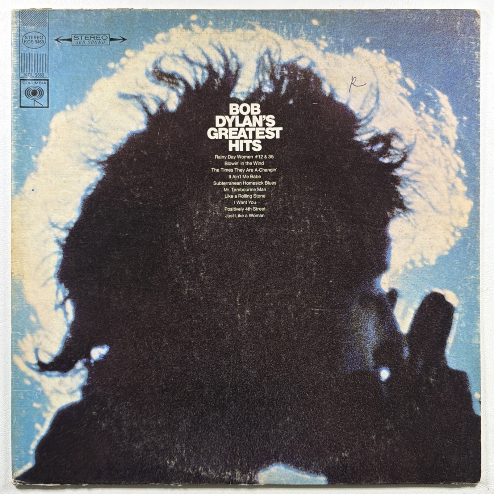 Bob Dylan - Greatest Hits LP Columbia KCS 9463 EX 1967 No Poster