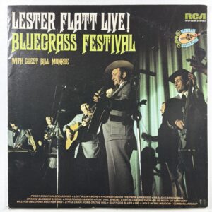 Lester Flatt – Live Bluegrass Festival LP RCA APL1-0588 VG+ 1974 Bill Monroe