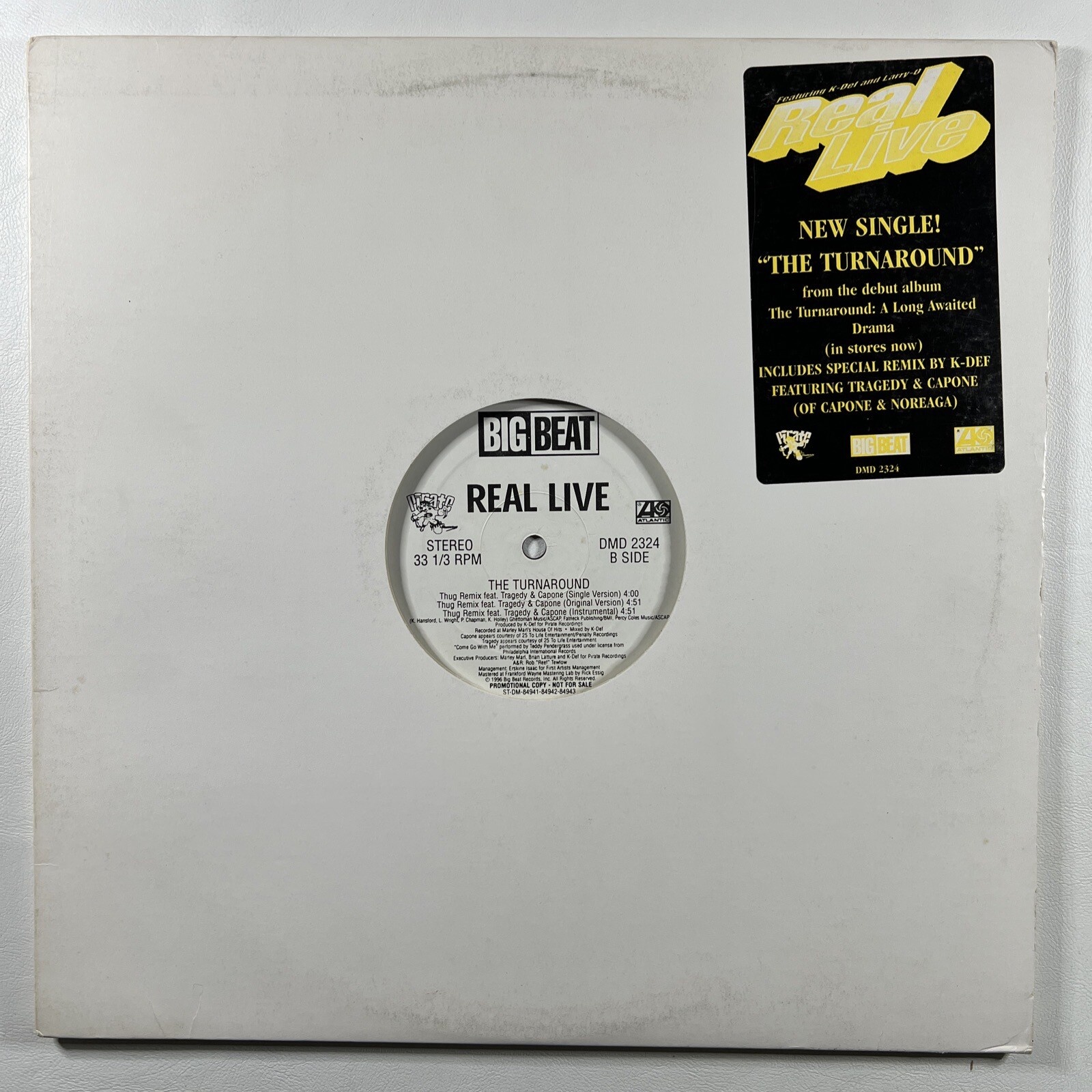 Real Live “The Turnaround” Single 12"/Big Beat DMS 2324 (EX) Promo
