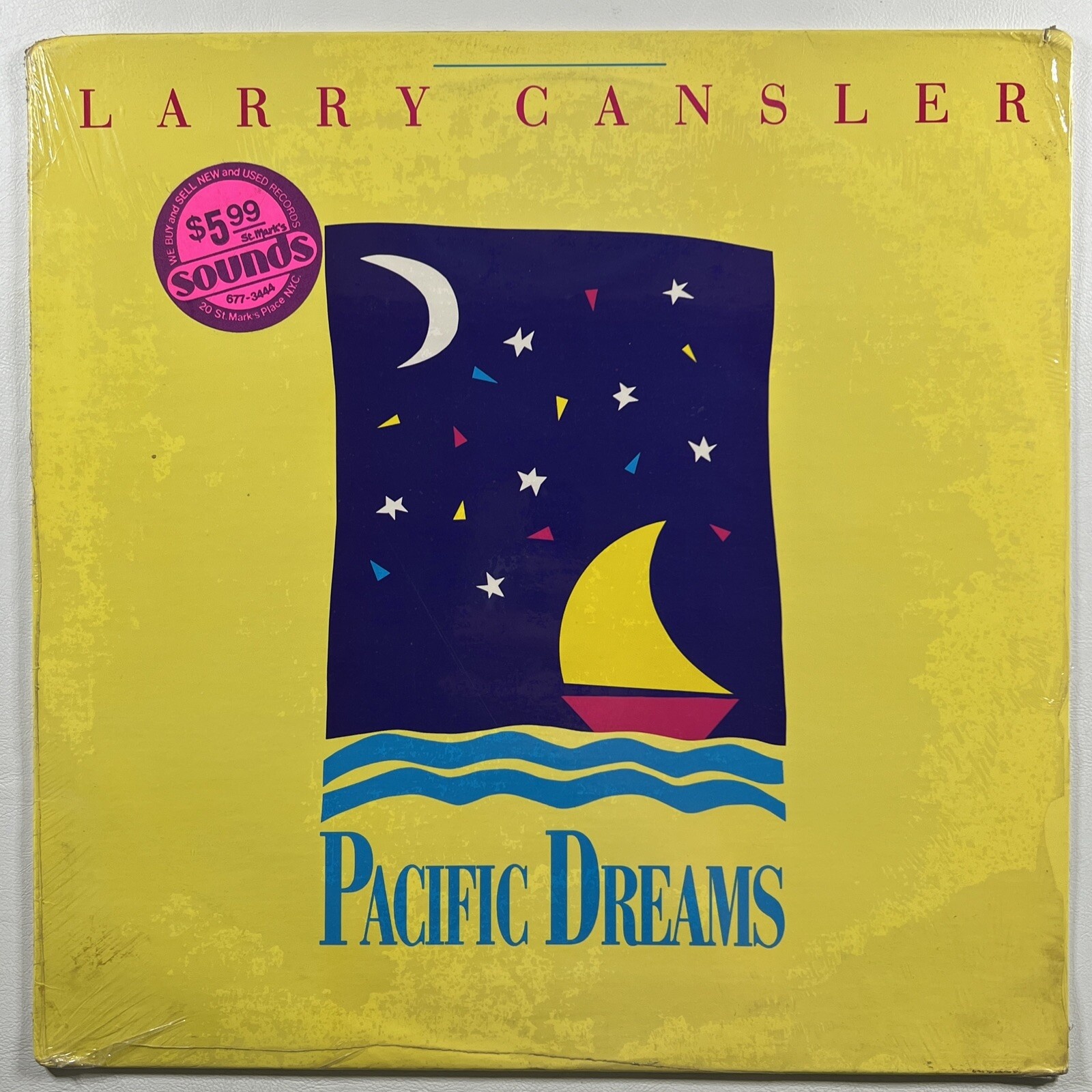 Larry Cansler “Pacific Dreams” LP/Voss Records D1-72869 (EX) Shrinkwrap 1988