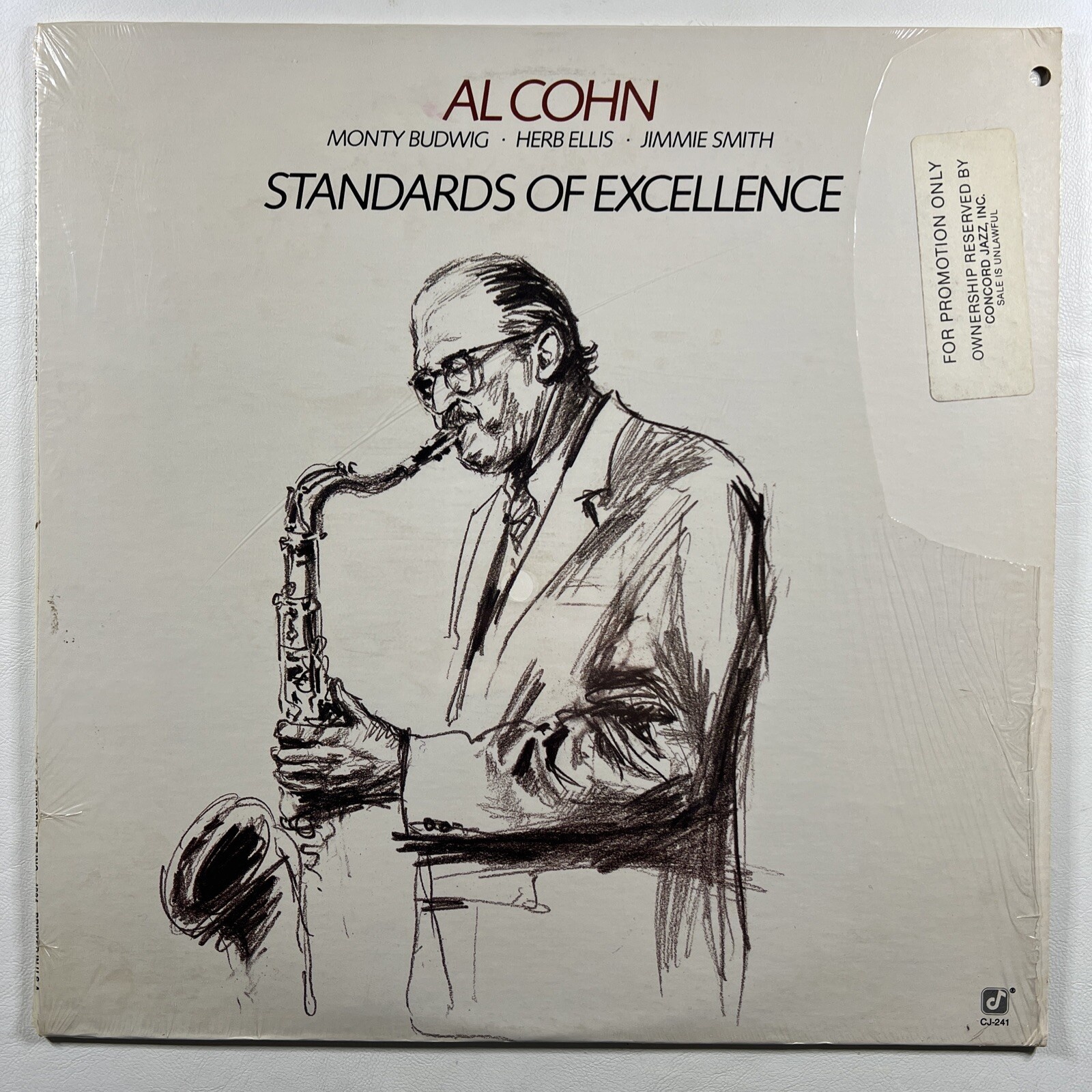 Al Cohn “Standards Of Excellence” LP/Concord CJ-241 (EX) Promo Shrinkwrap 1984