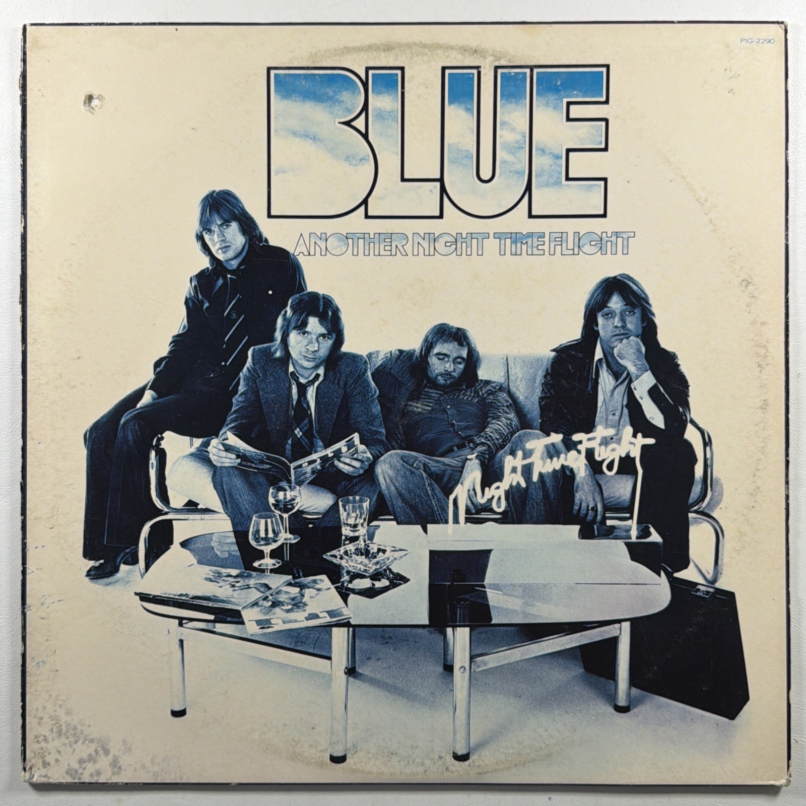 Blue - Another Night Time Flight LP MCA Records PIG 2290 NM 1977 Insert Rock Pop