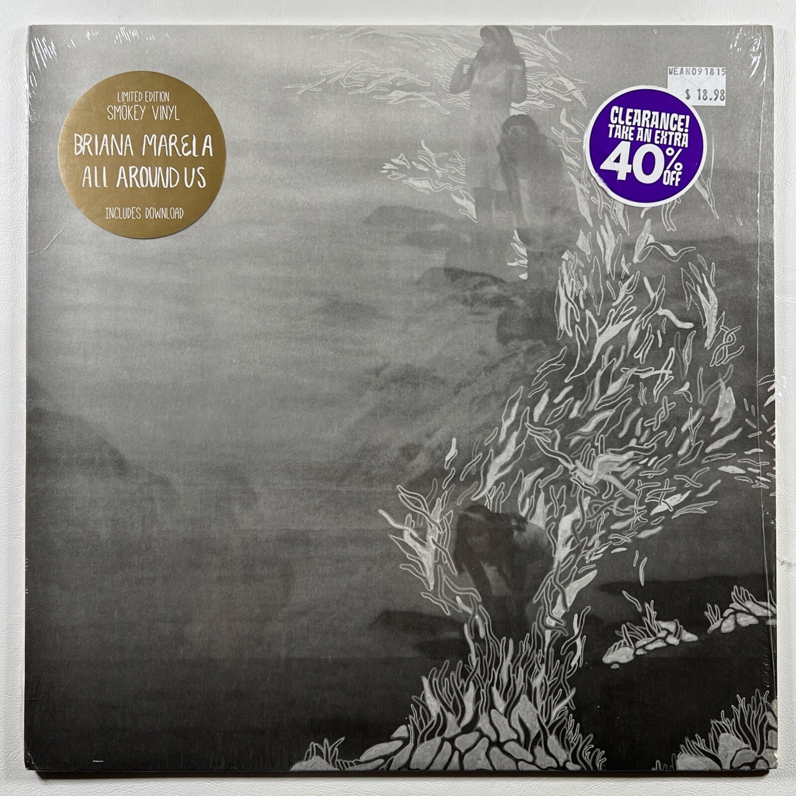 Briana Marela “All Around Us” LP/Jagjaguwar (EX) 2015 Ltd Ed Shrink Smokey Clear