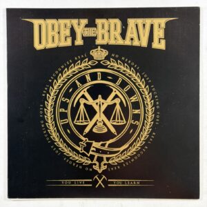 Obey The Brave - Ups And Downs 7" Single Good Fight 2012 Ltd Ed 400 Green/Blk EX
