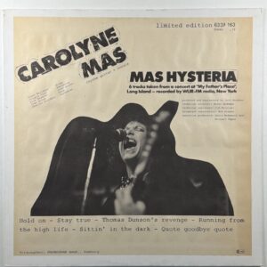 Carolyne Mas - Mas Hysteria LP Mercury 6337163 NM Germany 1980 Limited Edition