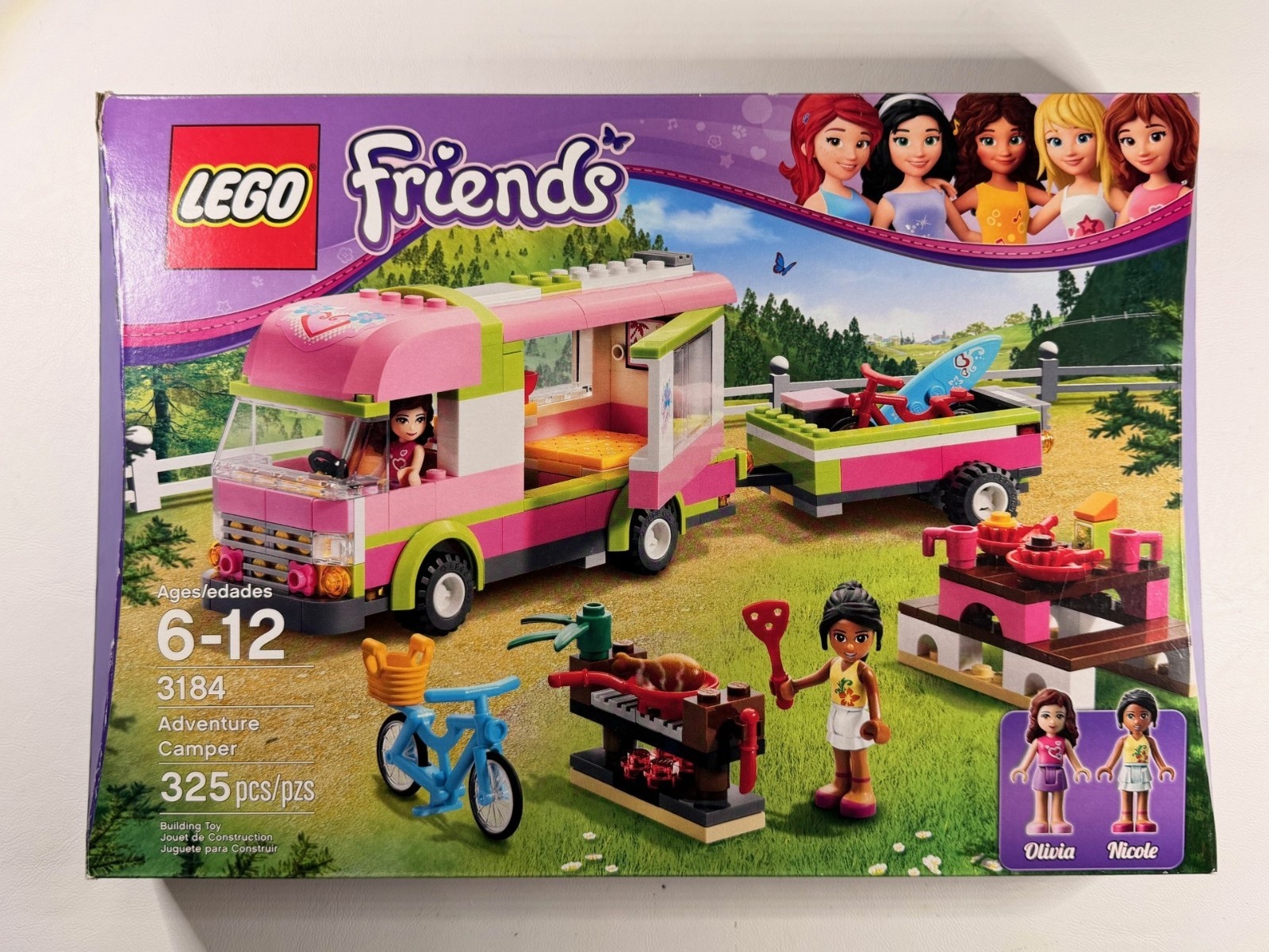 LEGO Friends Adventure Camper (3184), Complete Set with Box and Booklets