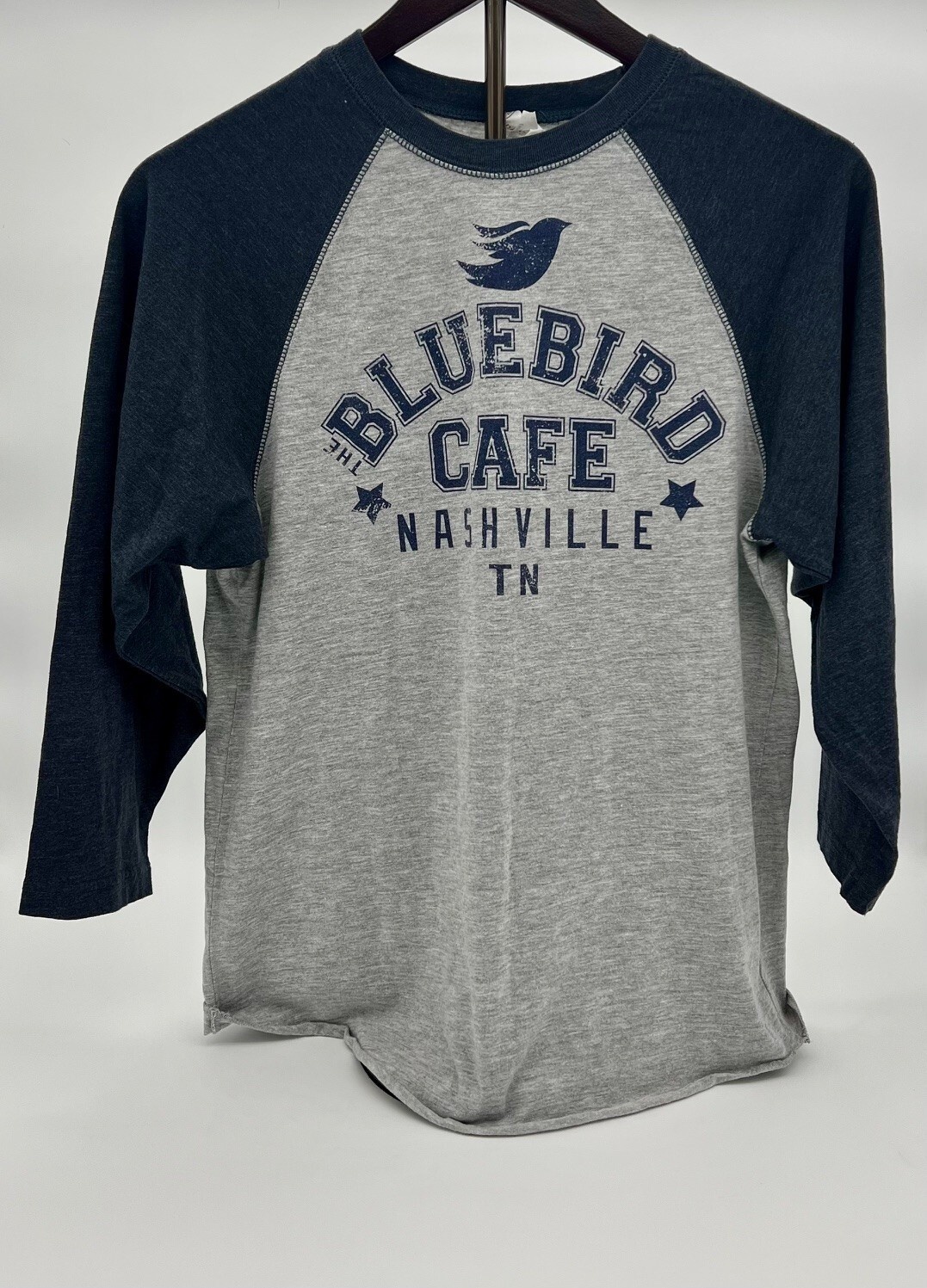 Bluebird Cafe Nashville T-Shirt Raglan Music Baseball Tee Unisex (Small) Vintage