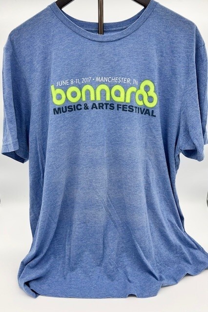 2017 Bonnaroo Music & Arts Festival Men's T-shirt (Blue) 2XL