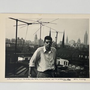 Allen Ginsberg (POSTCARD) New York City 1953 Photo by William Burroughs