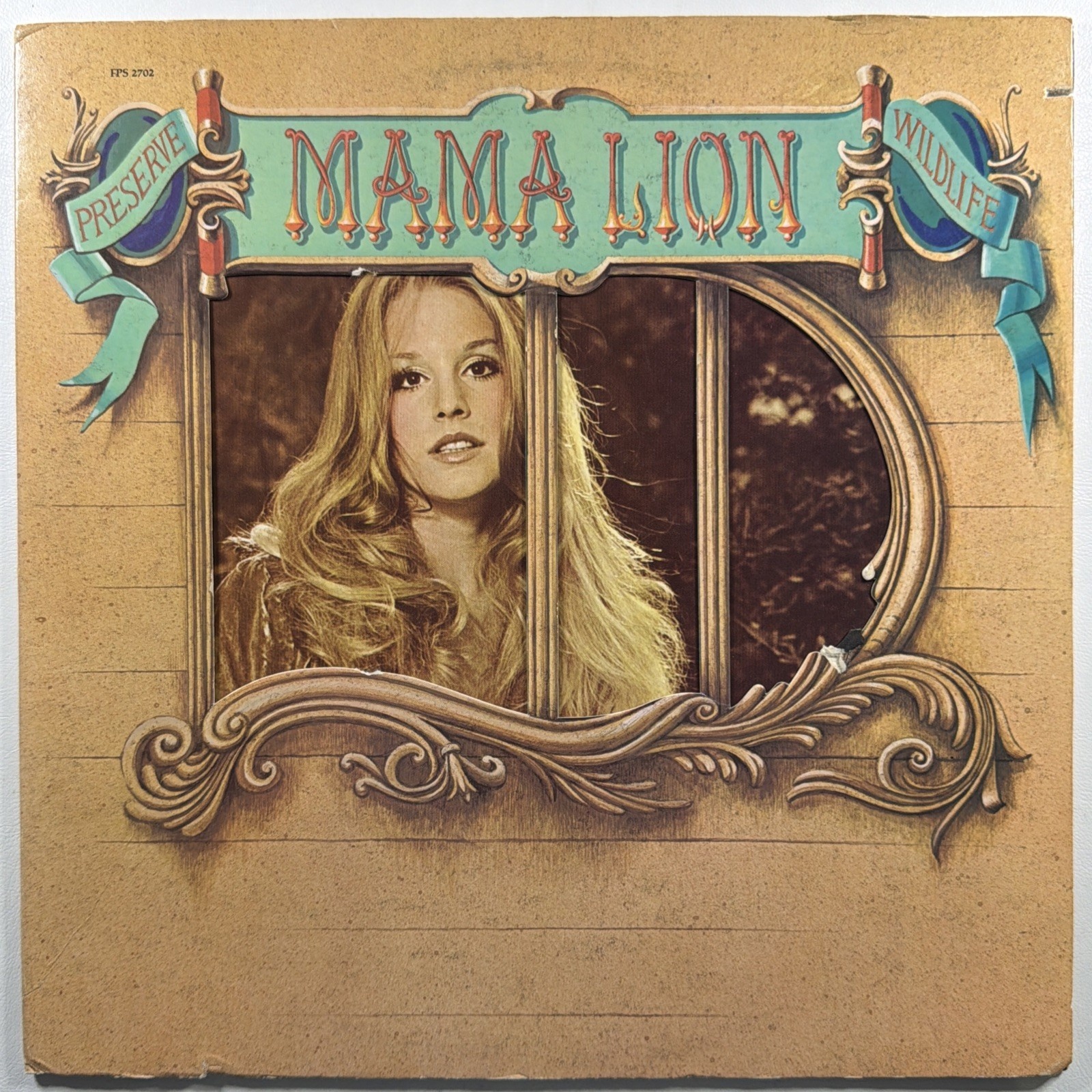 Mama Lion - Preserve Wildlife LP Family Prod EX 1972 Die-cut Gatefold