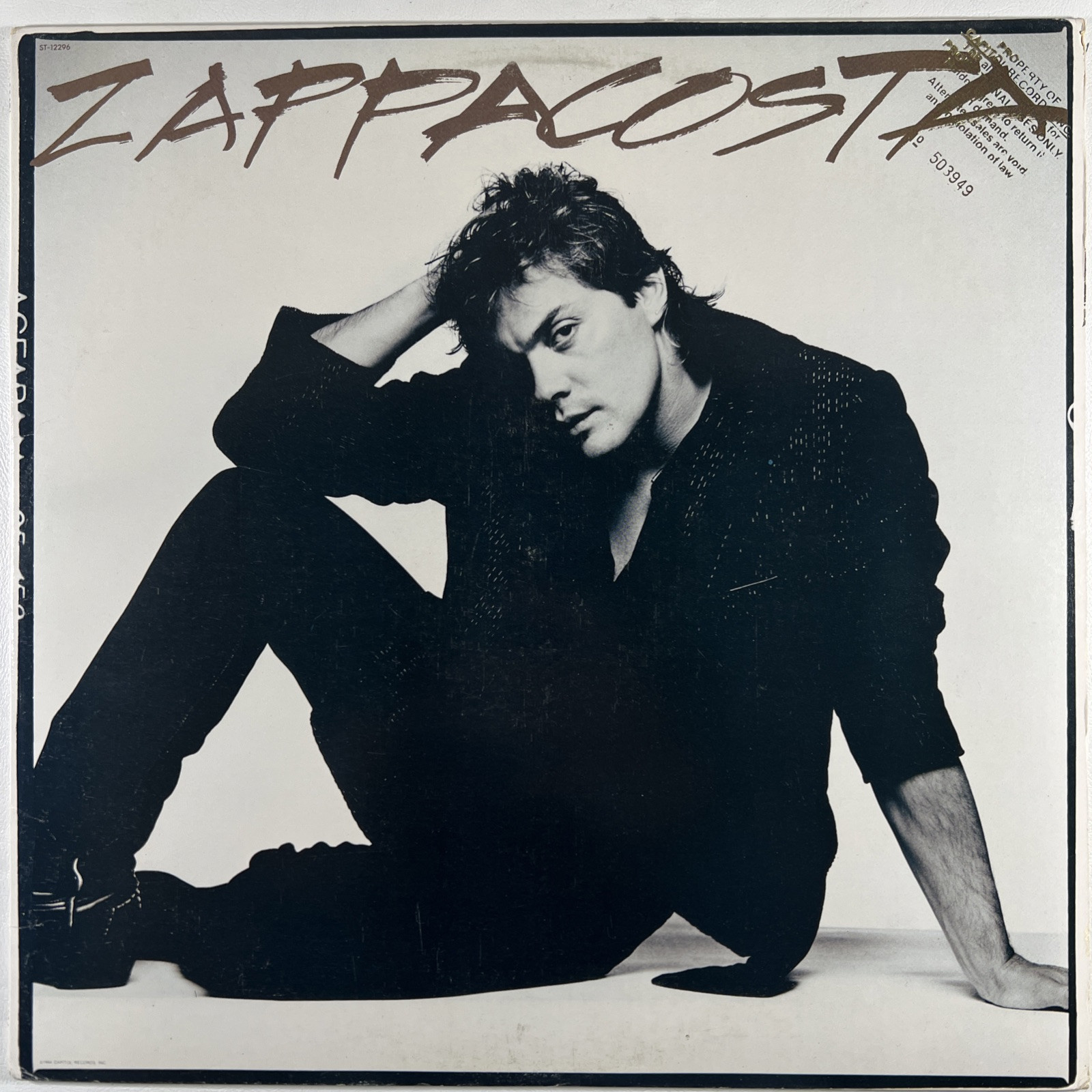 Zappacosta “Self-Titled” LP/Capitol ST 12296 (NM) Promo 1984 Headshot