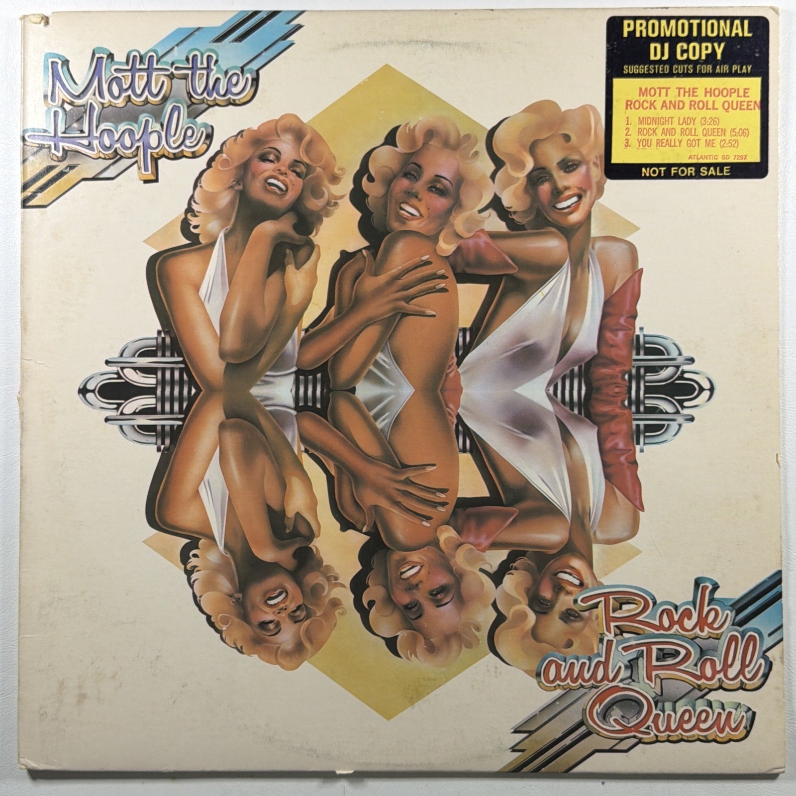Mott the Hoople - Rock and Roll Queen LP Atlantic SD-7297 EX 1974 Promo Hype