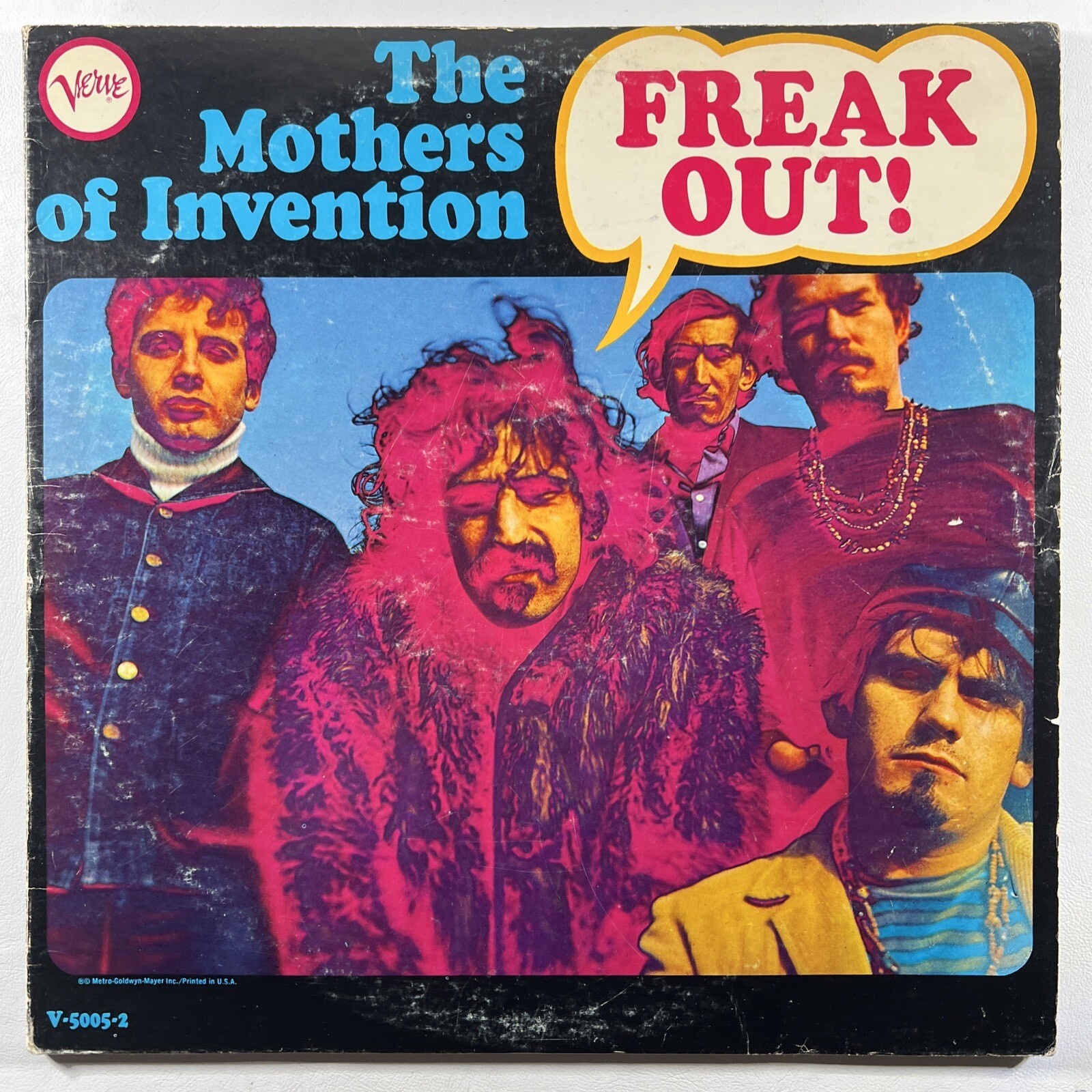 THE MOTHERS OF INVENTION “Freak Out!” 2LP/Verve V-5005-2 (G+) 1967 Mono