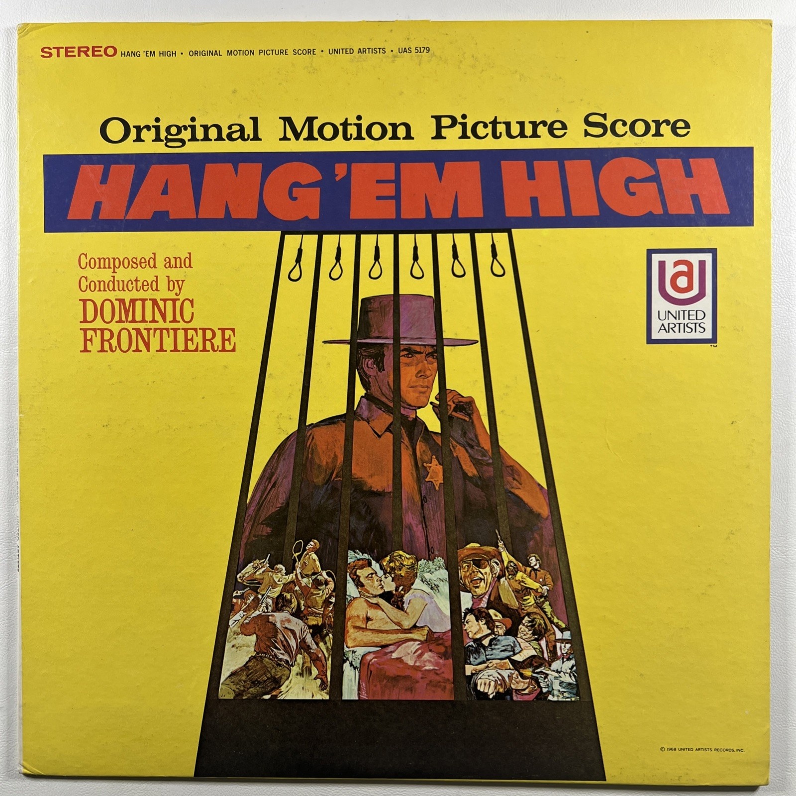 Dominic Frontiere - Hang ‘Em High LP United Artist UAS 5179 EX 1968 Soundtrack
