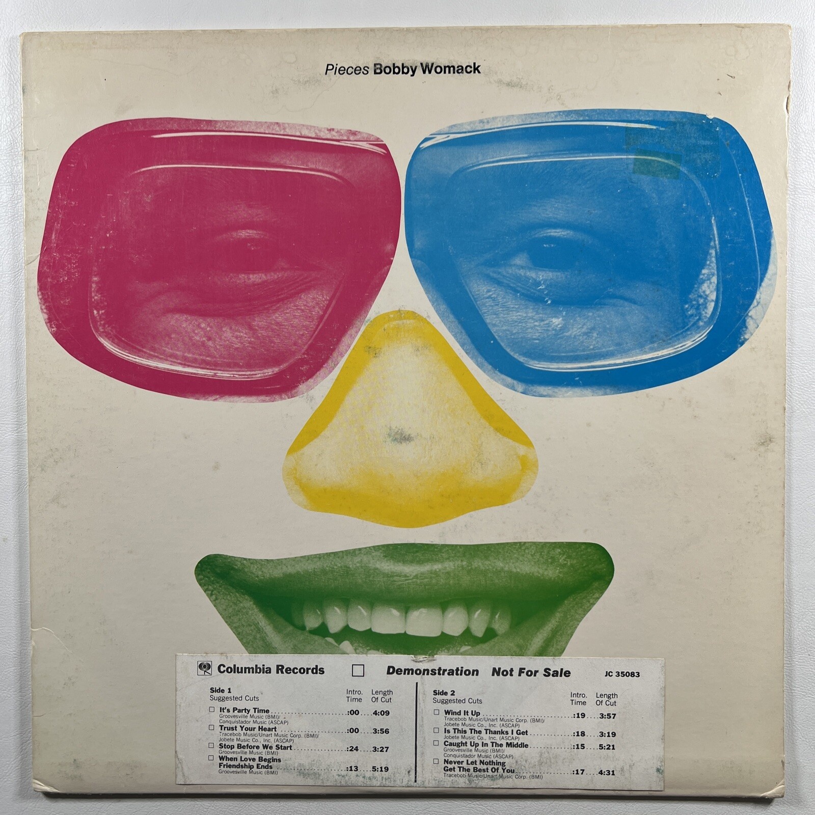 Bobby Womack “Pieces” LP/JC35083 (EX) White Label Promo 1978