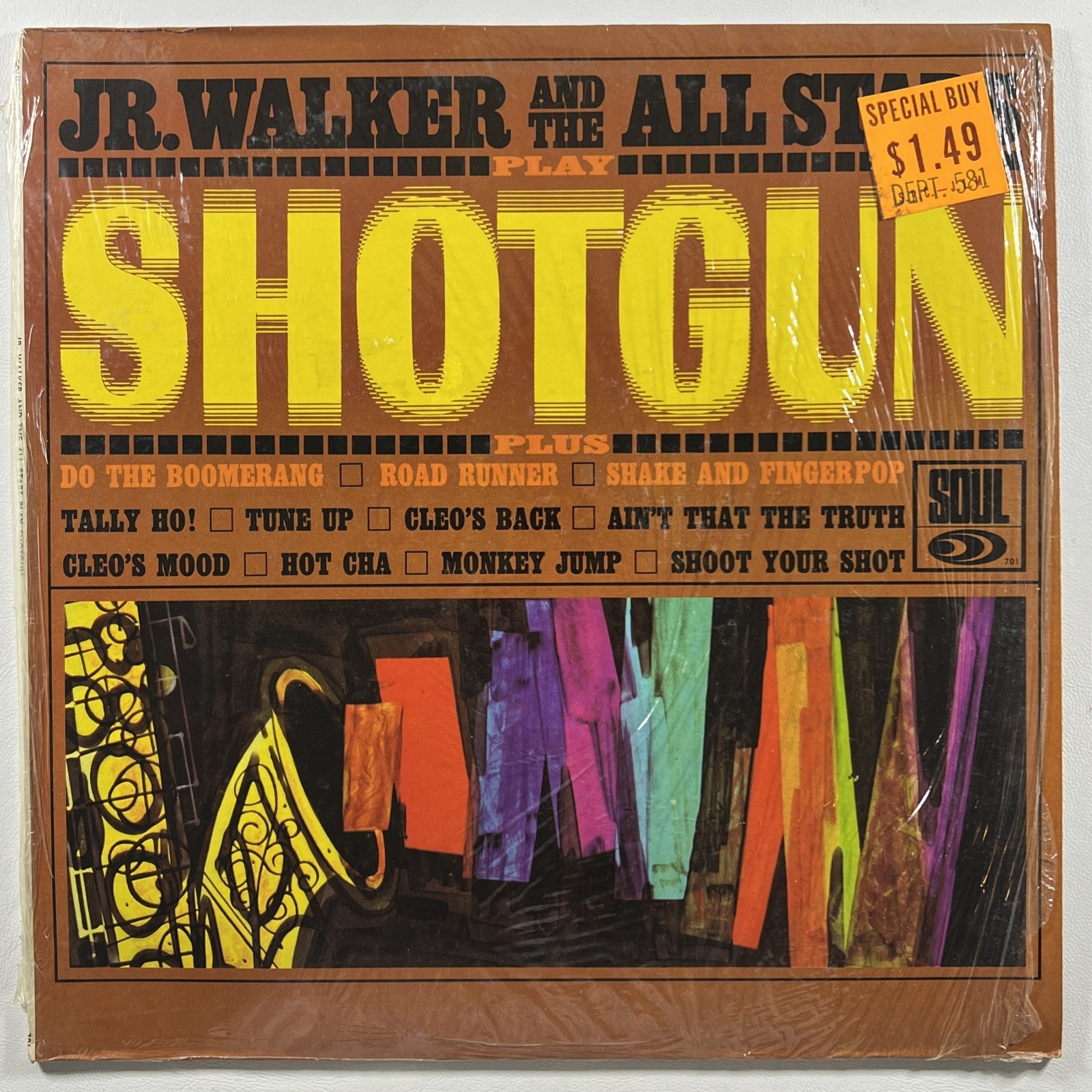 Jr. Walker And The All Stars - Shotgun LP Soul 701 Repress VG+ 1966 Soul Shrink