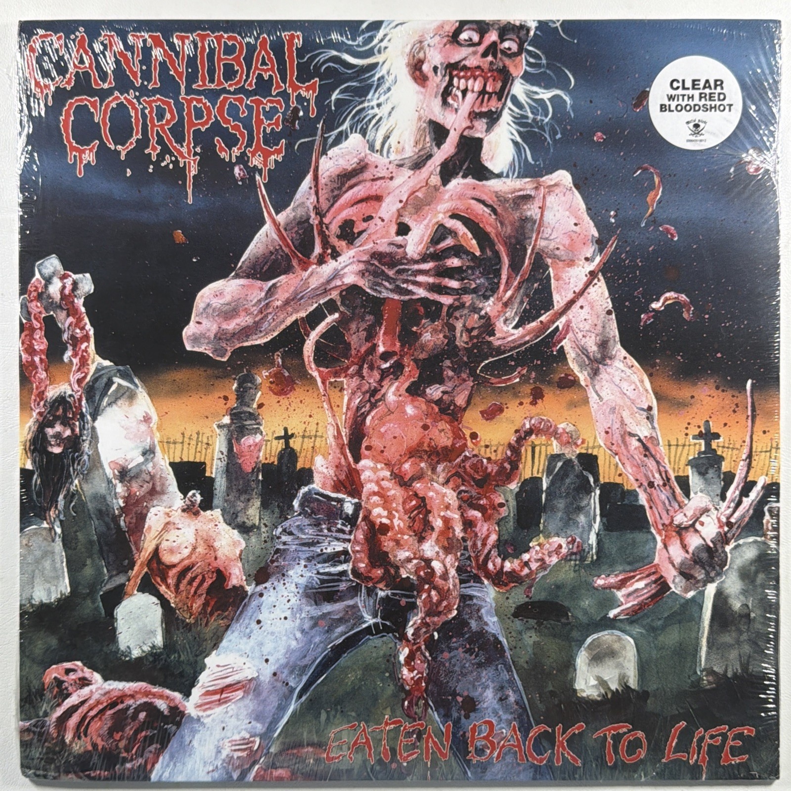 Cannibal Corpse - Eaten Back To Life LP Metal Blade Sealed Ltd Ed Red Bloodshot