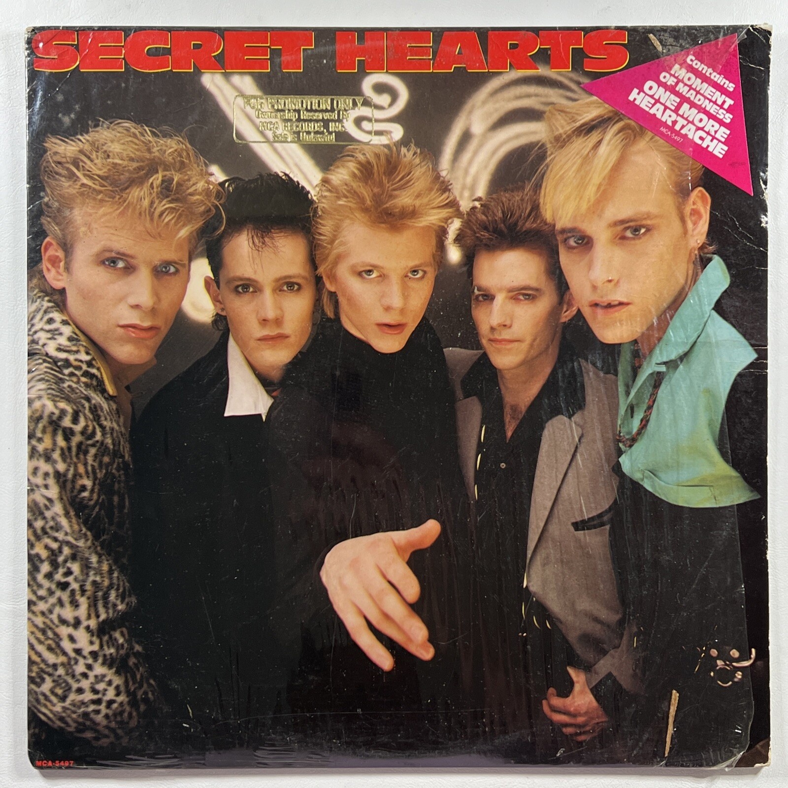 Secret Hearts “Self Titled” LP/MCA-5497 (EX) Promo 1984 Shrinkwrap