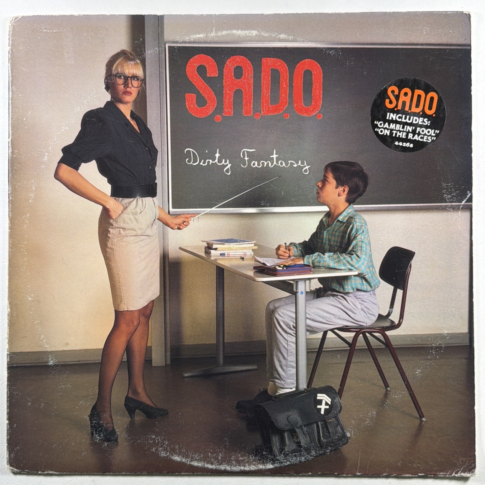 S.A.D.O. - Dirty Fantasy LP Noise International 44268 VG+ 1988 Promo Hype Metal