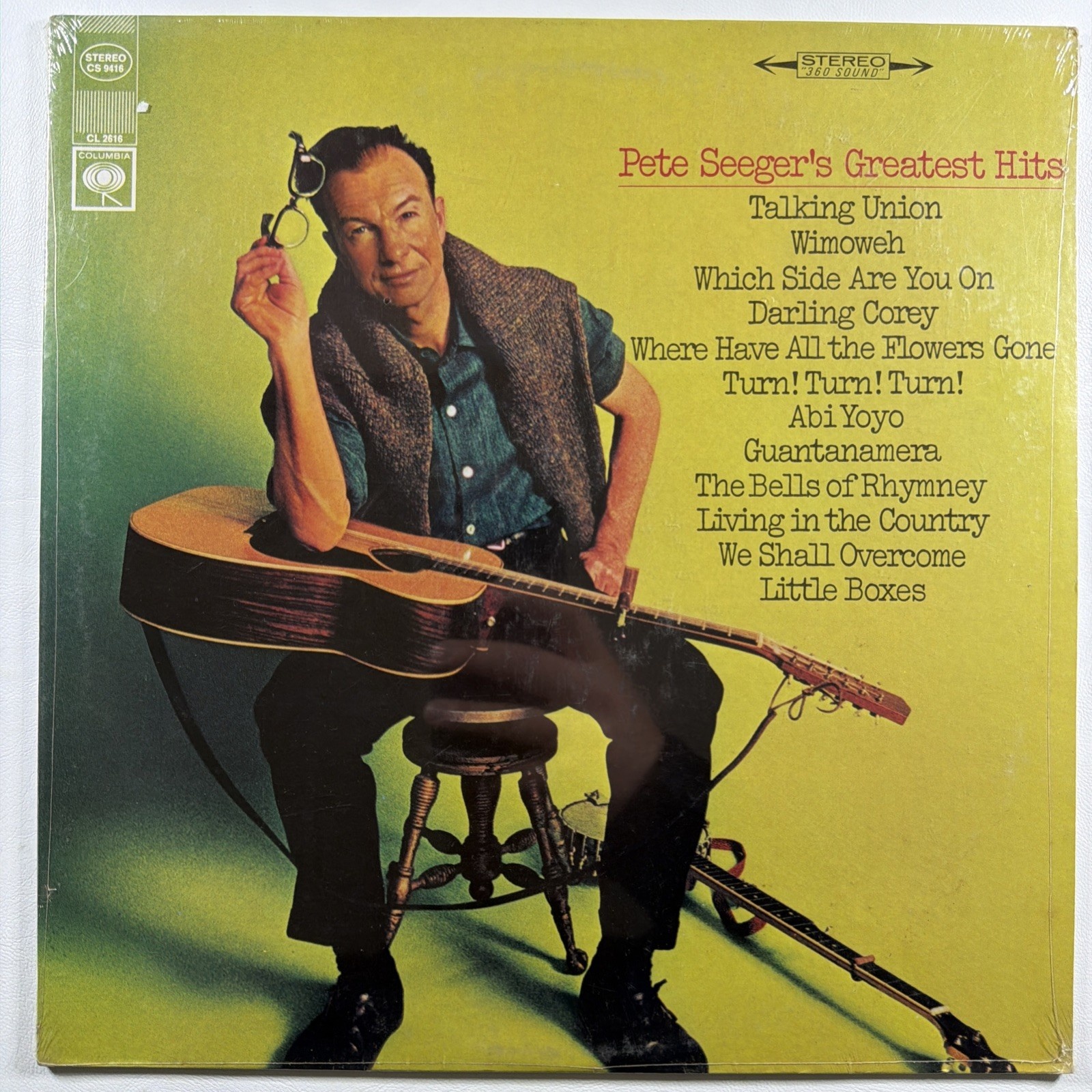 Pete Seeger - Greatest Hits LP Columbia CS 9416 Sealed 1967 360 Stereo 2-Eyes