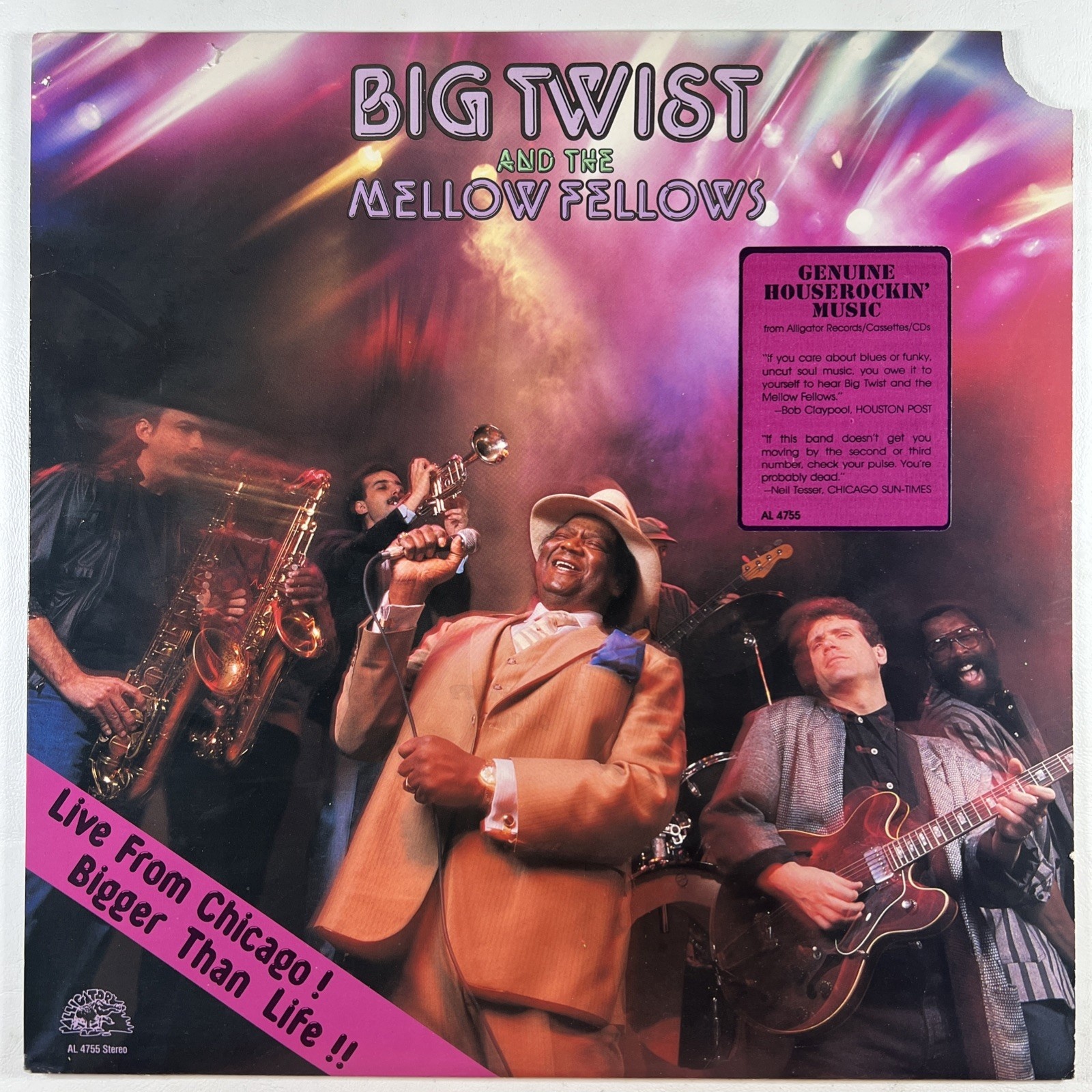 Big Twist And The Mellow Fellows “Live From Chicago” LP/Alligator AL 4755 (NM)