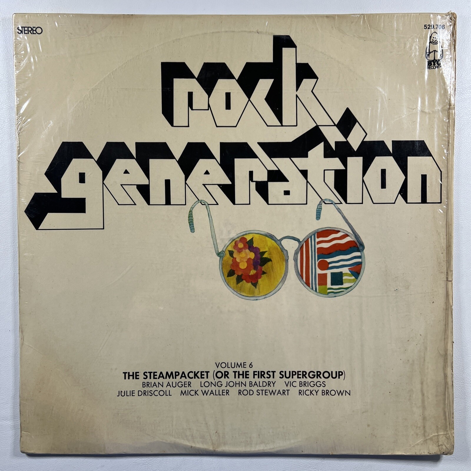 The Steampacket “Rock Generation Vol. 6” LP/BYG (EX) France 1970 Shrinkwrap