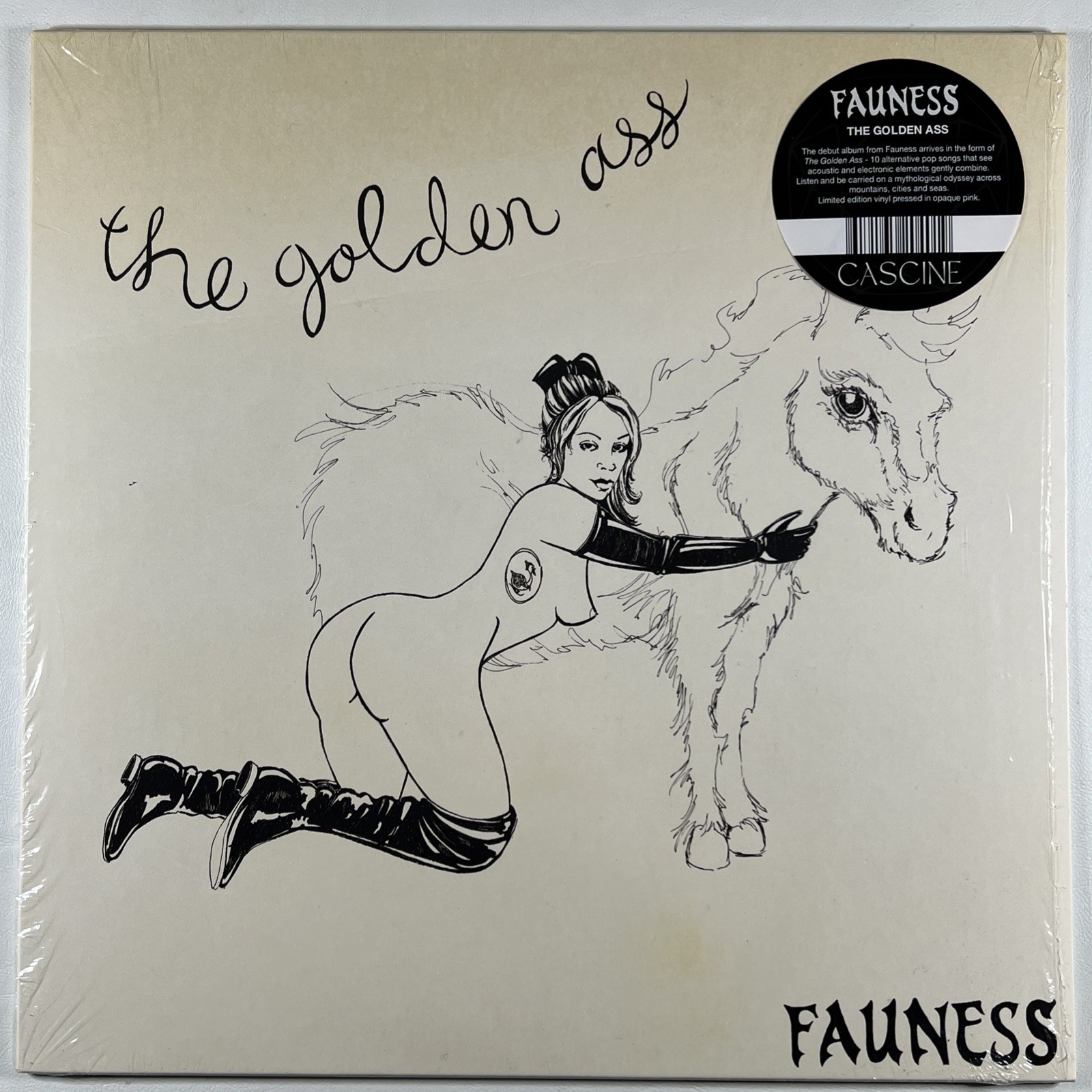Fauness “The Golden Ass”’ LP/Cascine (NM) Ltd Ed Shrinkwrap Hype Pink 2022
