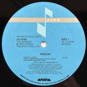Whodini - Nasty Lady 12” Single Jive JD-1-9169 NM Promo 1987 Hip-Hop