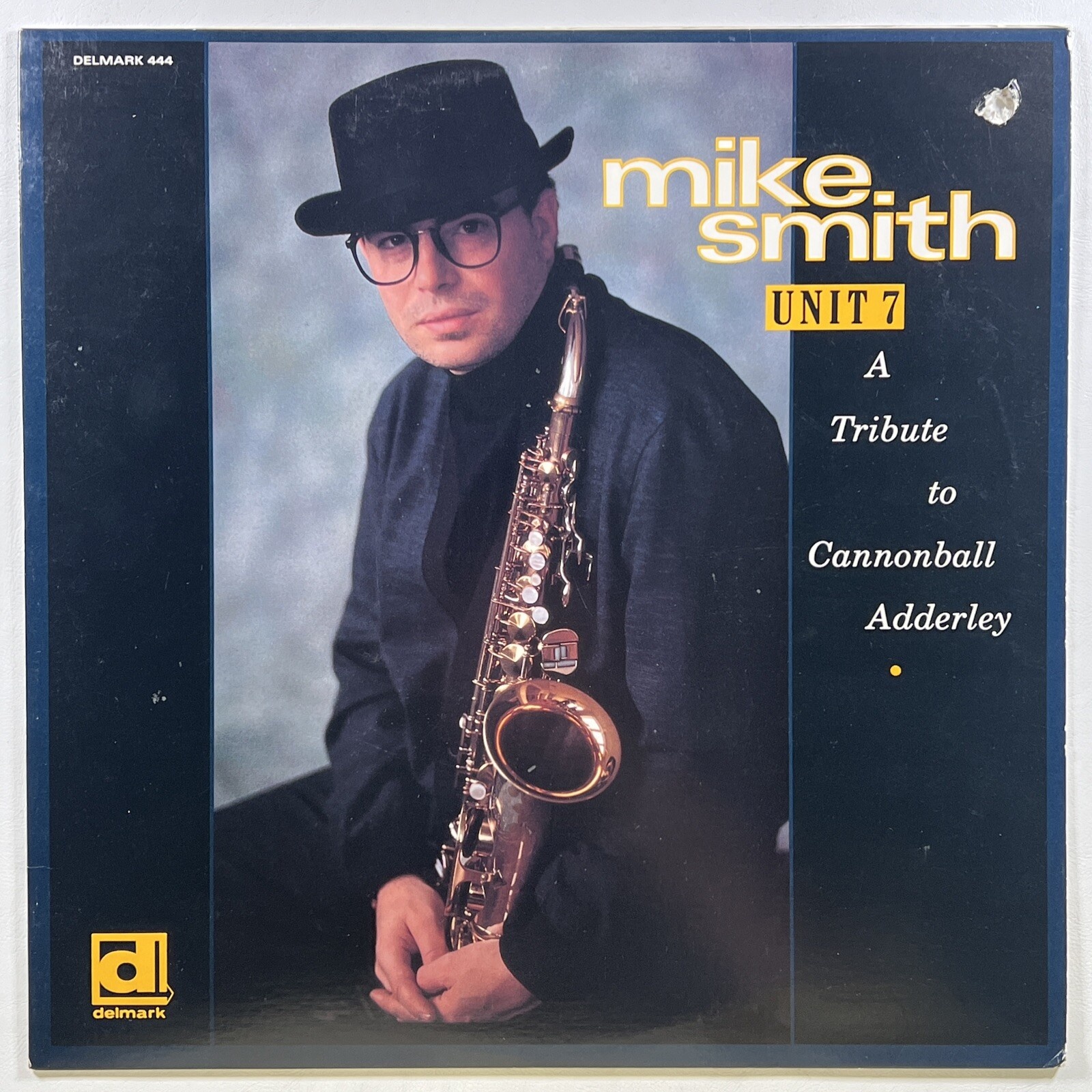 Mike Smith/Unit 7 “A Tribute To Cannonball Adderley” LP/Delmark 444 (VG+) Promo