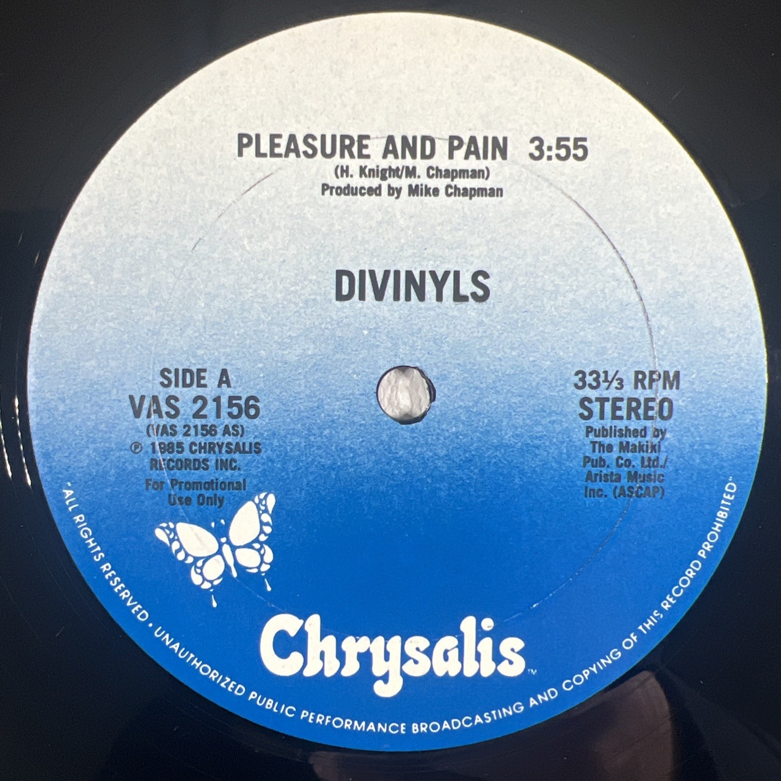 Divinyls - In My Life 12" LP Promo EX Chrysalis VAS2247 1985