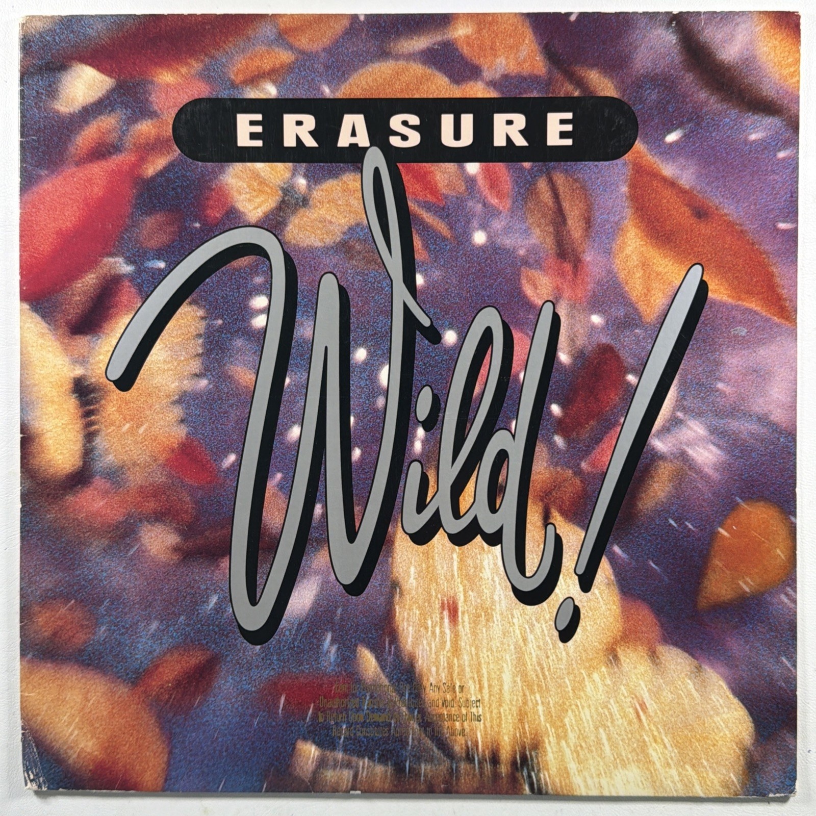 Erasure - Wild! LP Sire/Reprise 9 26026-1 NM Promo 1989 Blue Savannah