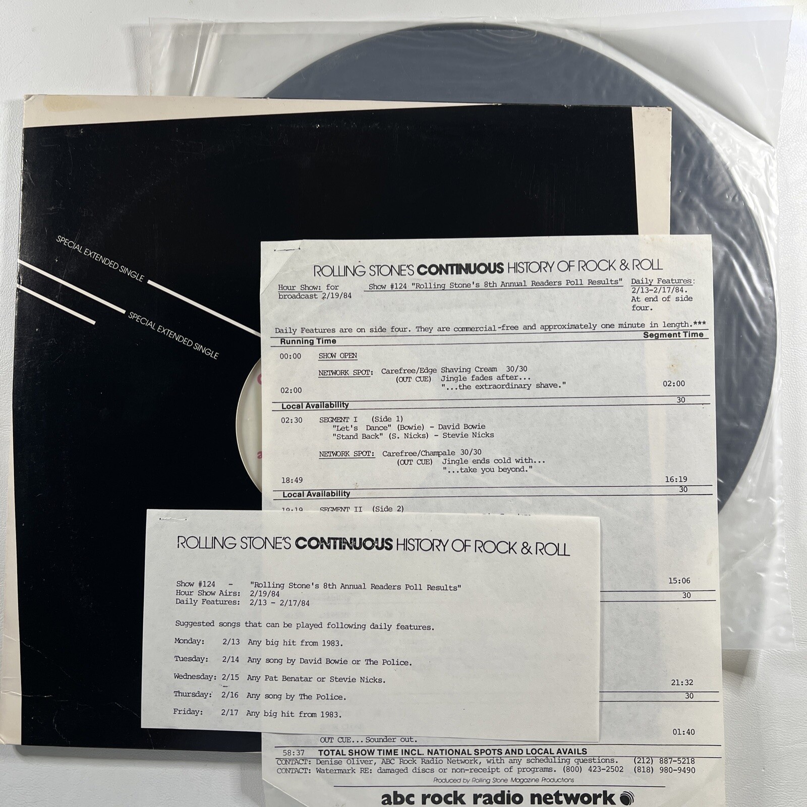 Rolling Stone’s Continuous History Of Rock & Roll “Reader’s” 2LP/ABC Radio (NM)