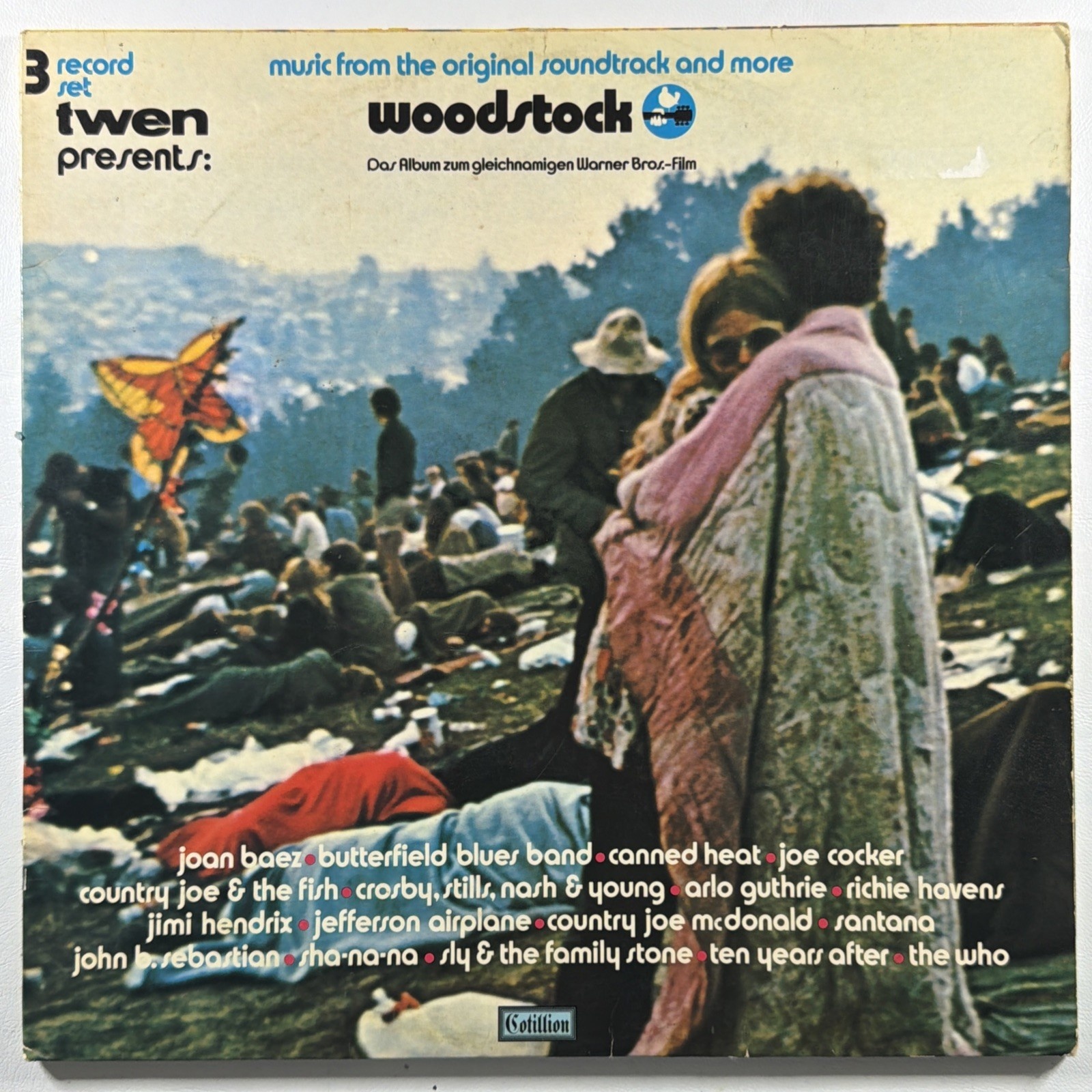 Woodstock Music From The Original Soundtrack 3LP Cotillion SD3-500 VG+ Germany