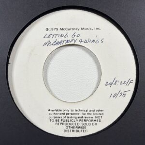 Paul McCartney Wings - Letting Go 7” Single McCartney Music VG+ Test Press 1975
