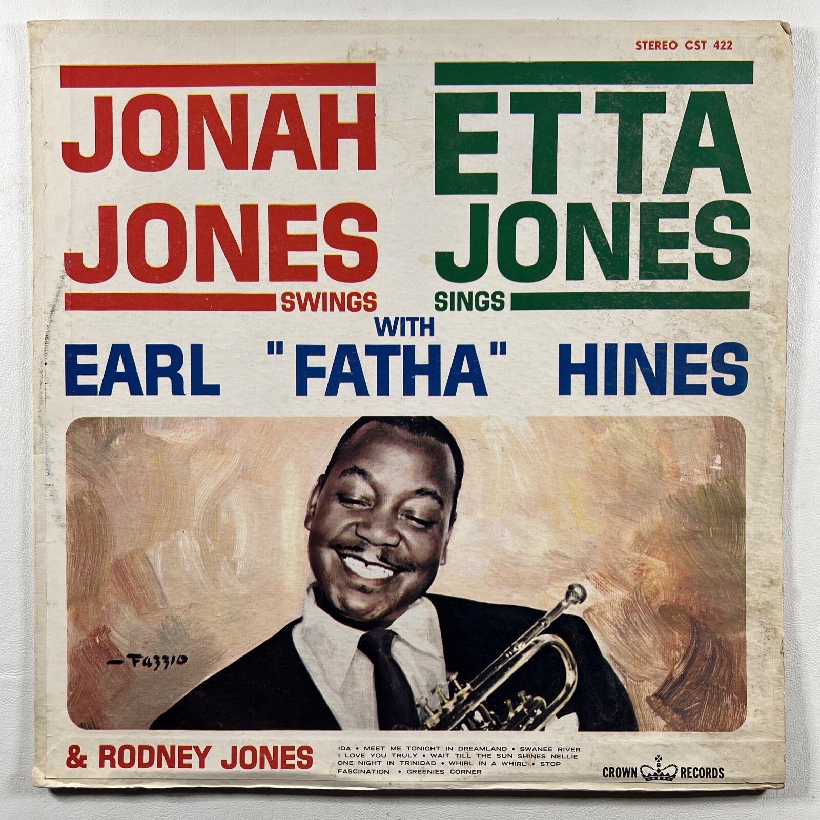 Jonah Jones/Etta Jones w/Earl "Fatha" Hines plus Rodney Jones LP/Crown (VG) 1964