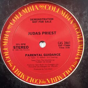 Judas Priest “Parental Guidance” Single 12”/Columbia CAS 2461 (EX) Promo 1986